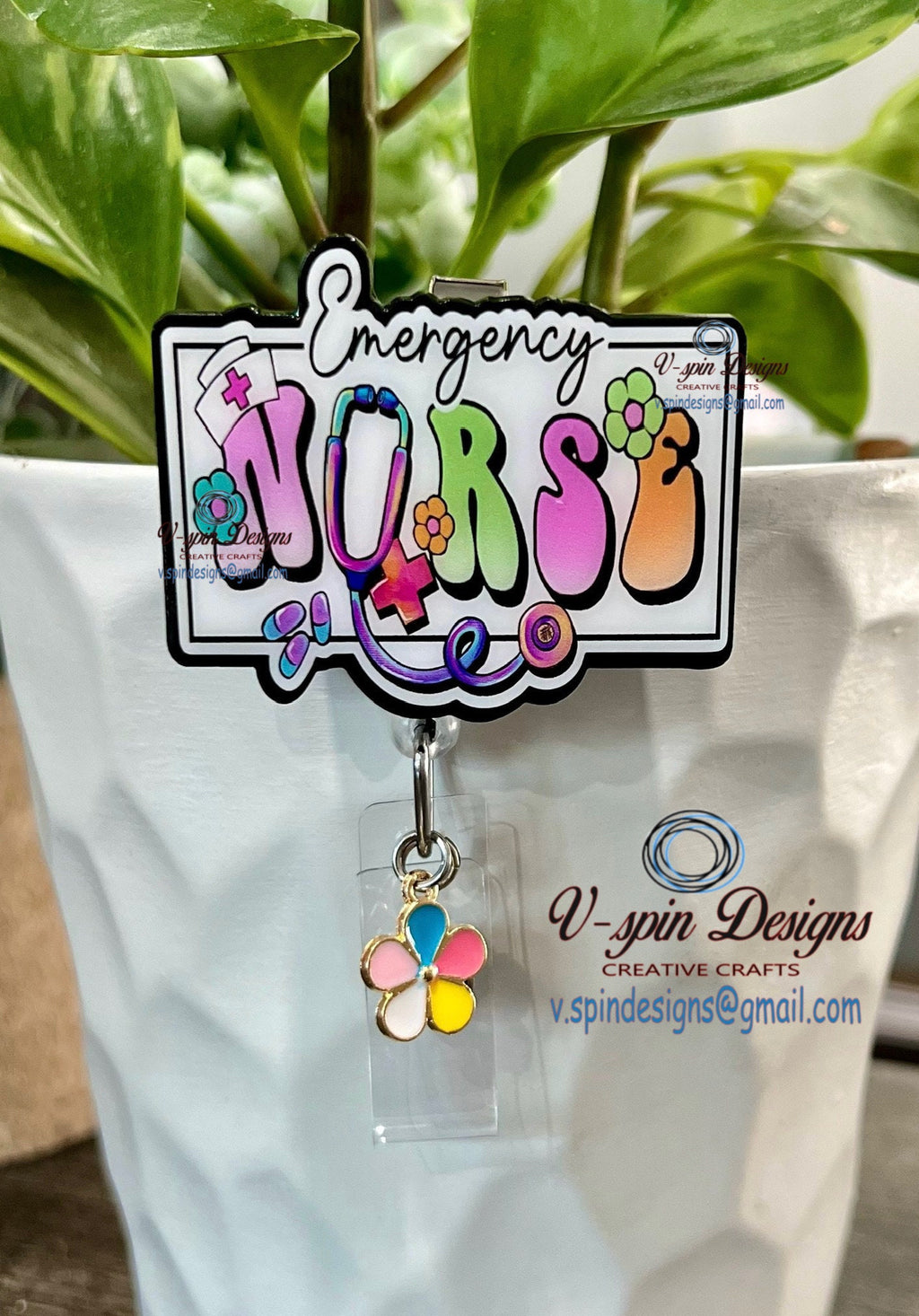 Emergency Nurse Badge reel