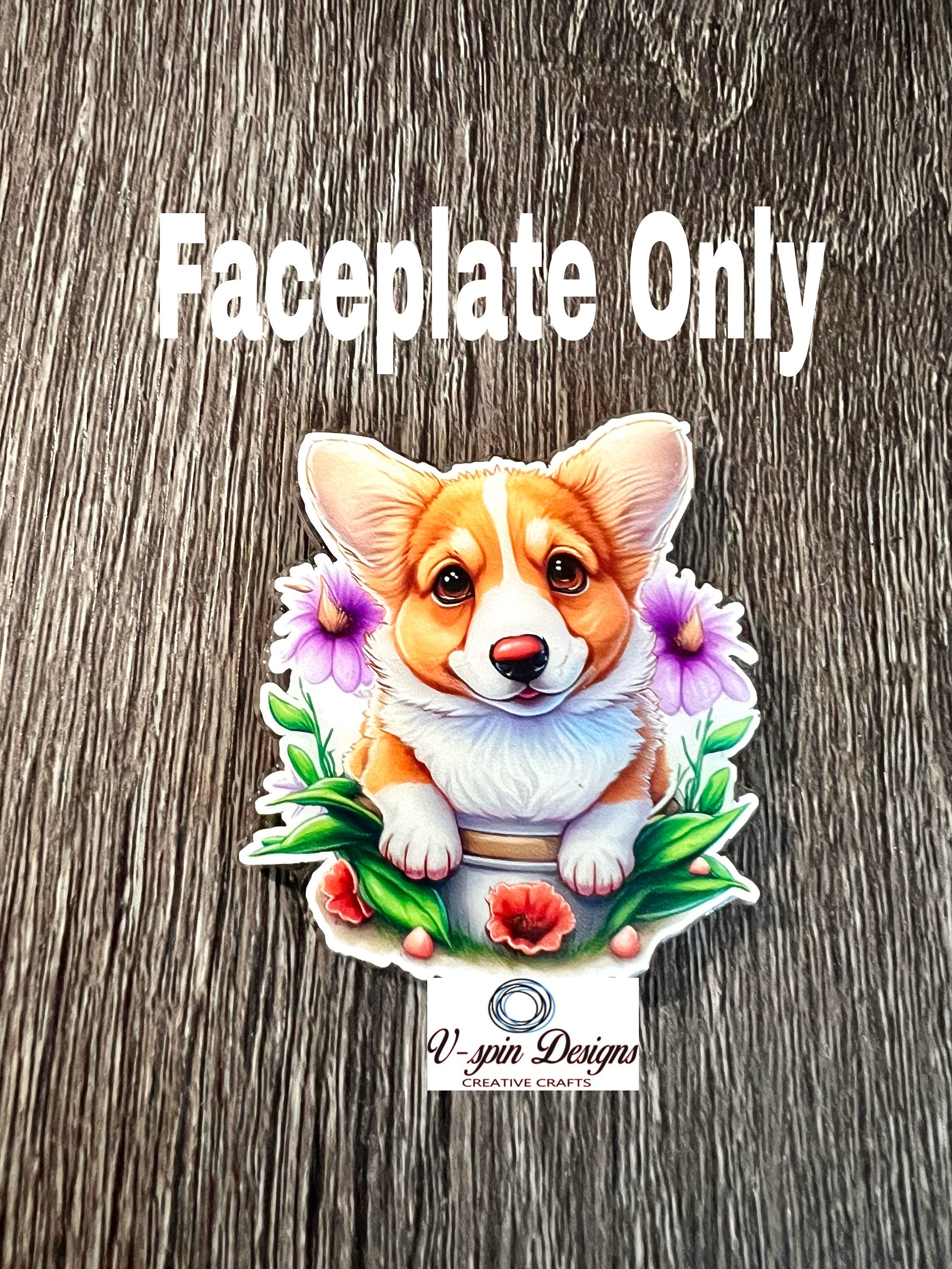 Corgi puppy dog Badge reel/ID Holder card holder/nurse/teachers/dogs/teacup badge reels