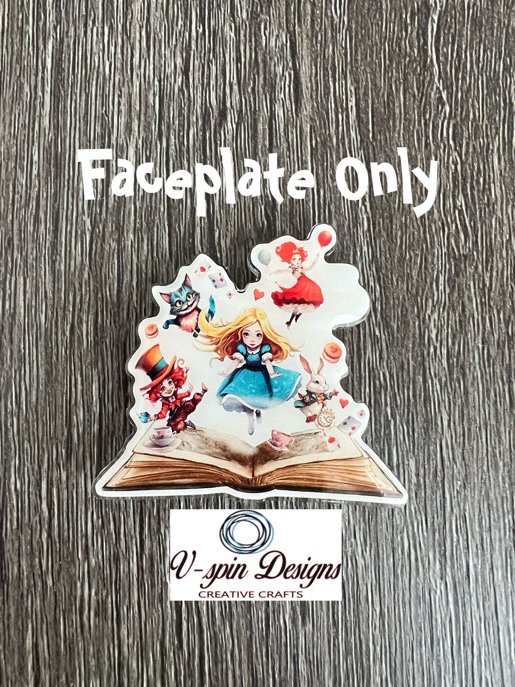 Alice Book badge reel/ID Holder/nurses/teachers/reading/book badge reels/fairytail books