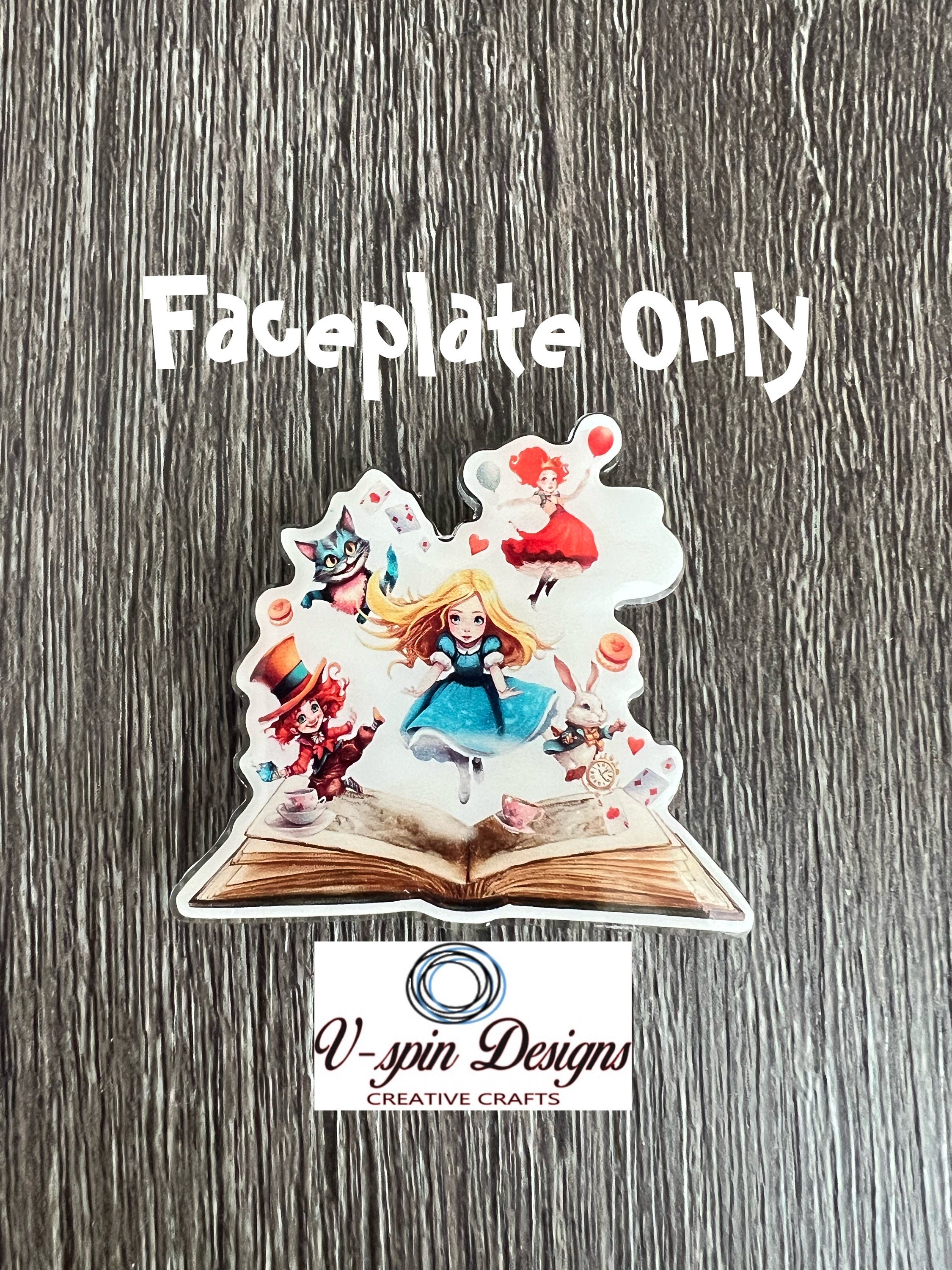 Alice Book badge reel/ID Holder/nurses/teachers/reading/book badge reels/fairytail books