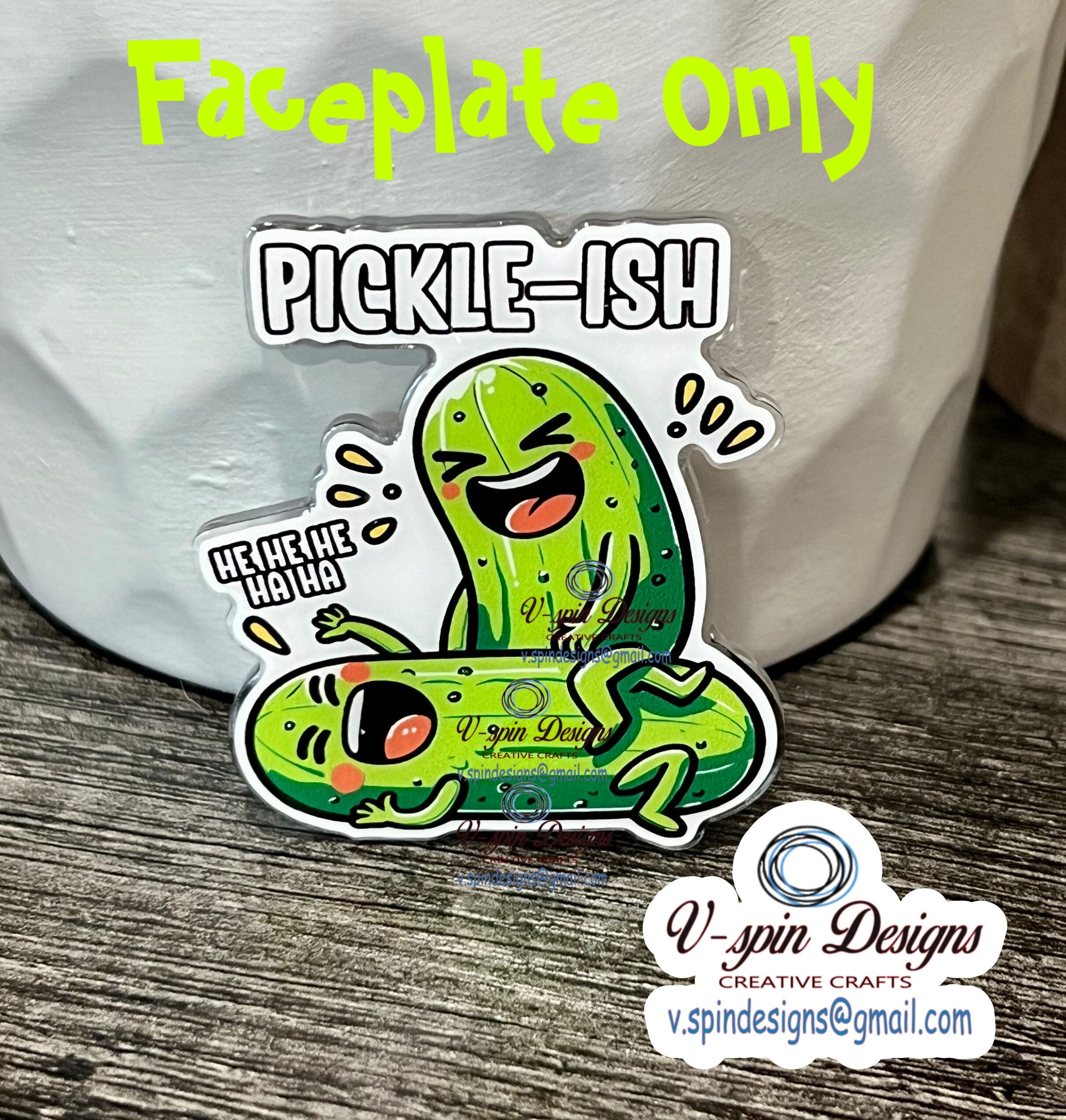 "Pickle-ish" Badge Reel | Funny Retractable Acrylic ID Holder