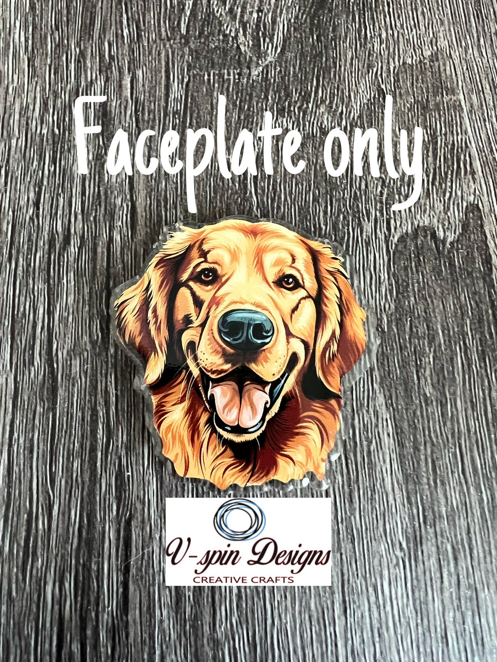 Golden Retriever dog badge reel/ID Holder/card holder/dog badge reels