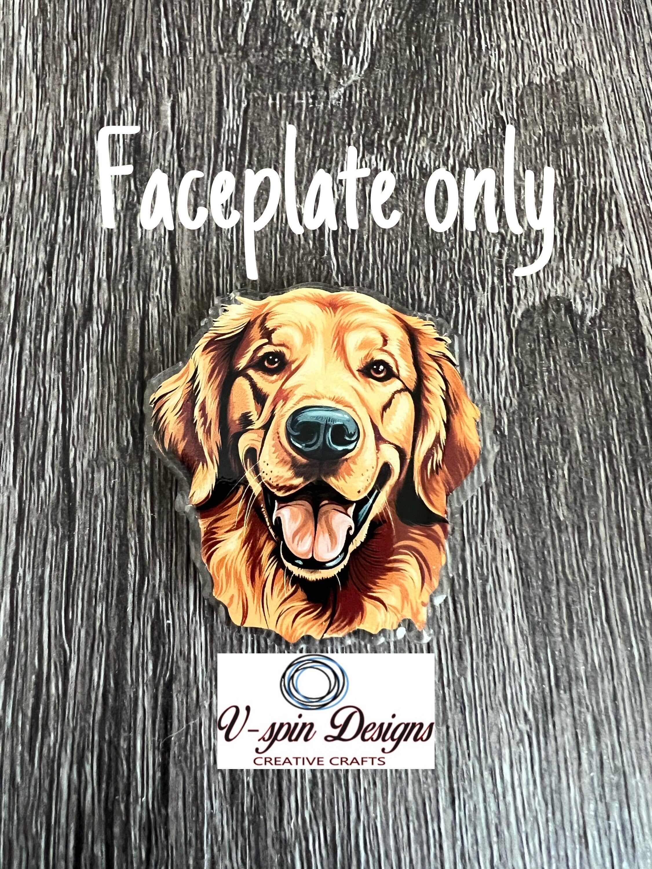Golden Retriever dog badge reel/ID Holder/card holder/dog badge reels