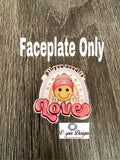 "All You Need Is Love" Badge Reel | Retractable Acrylic ID Holder