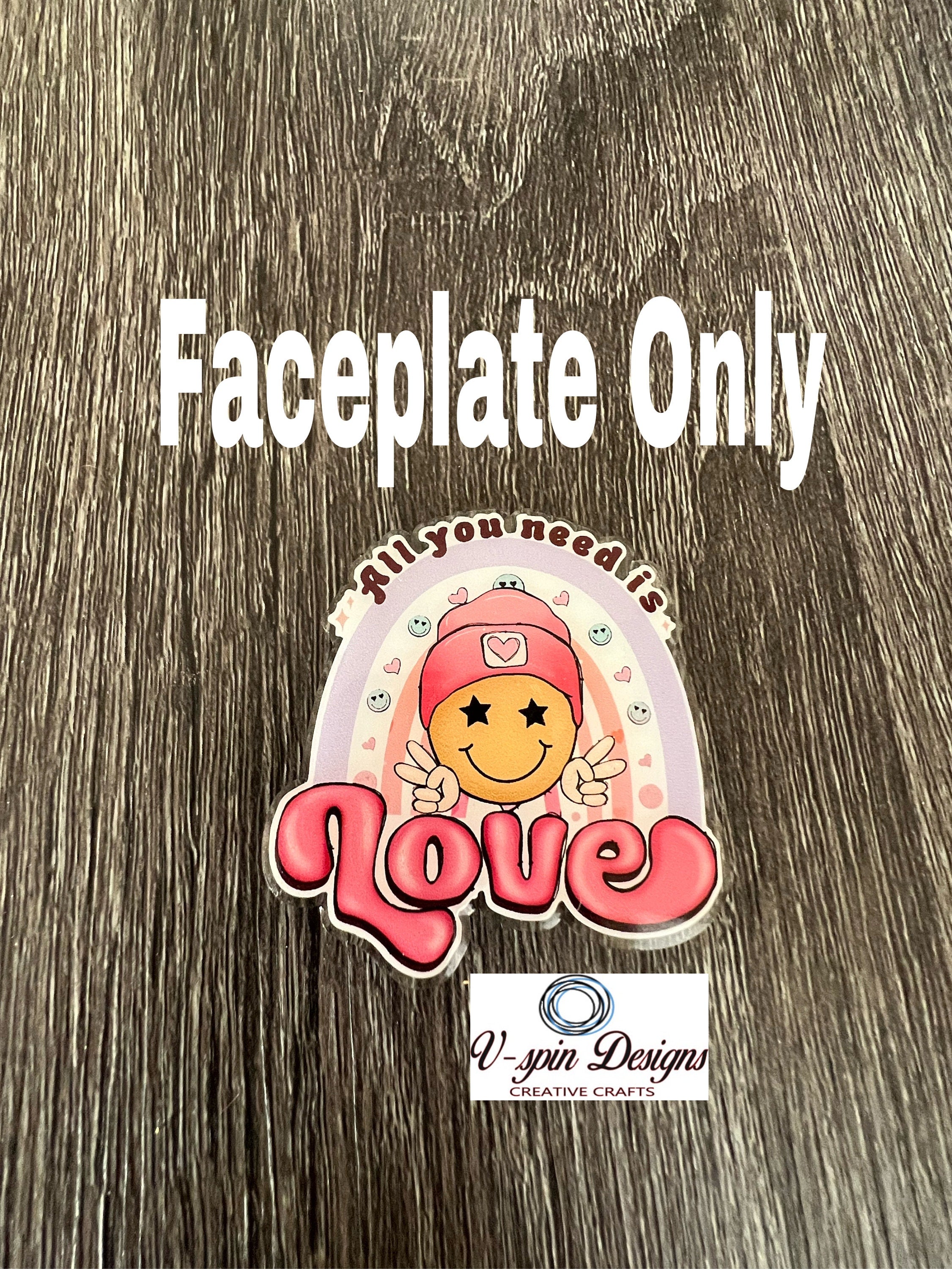 "All You Need Is Love" Badge Reel | Retractable Acrylic ID Holder