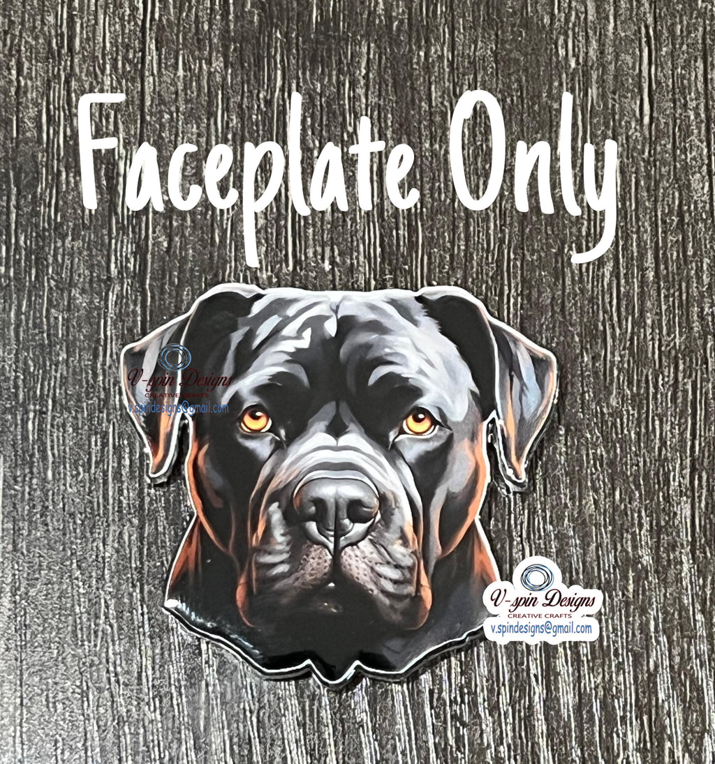 Cane Corso Black dog badge reel/ID Holder/card holder/dog badge reels/nurse badge reels