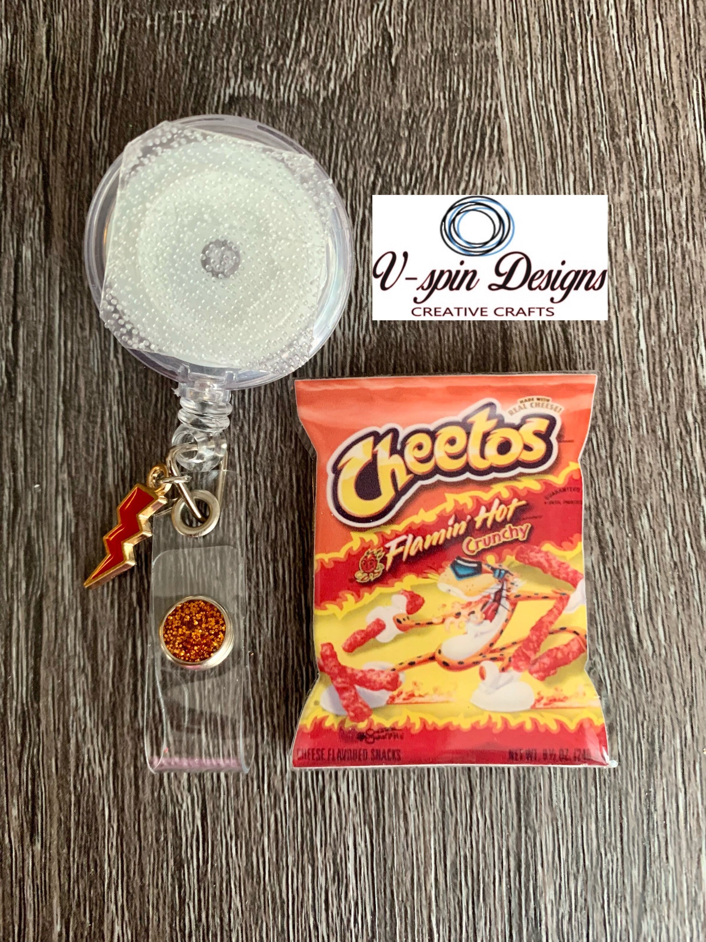Hot Chips, retractable badge reel/ID holder/nurse/food/teachers/students/chip badge reels