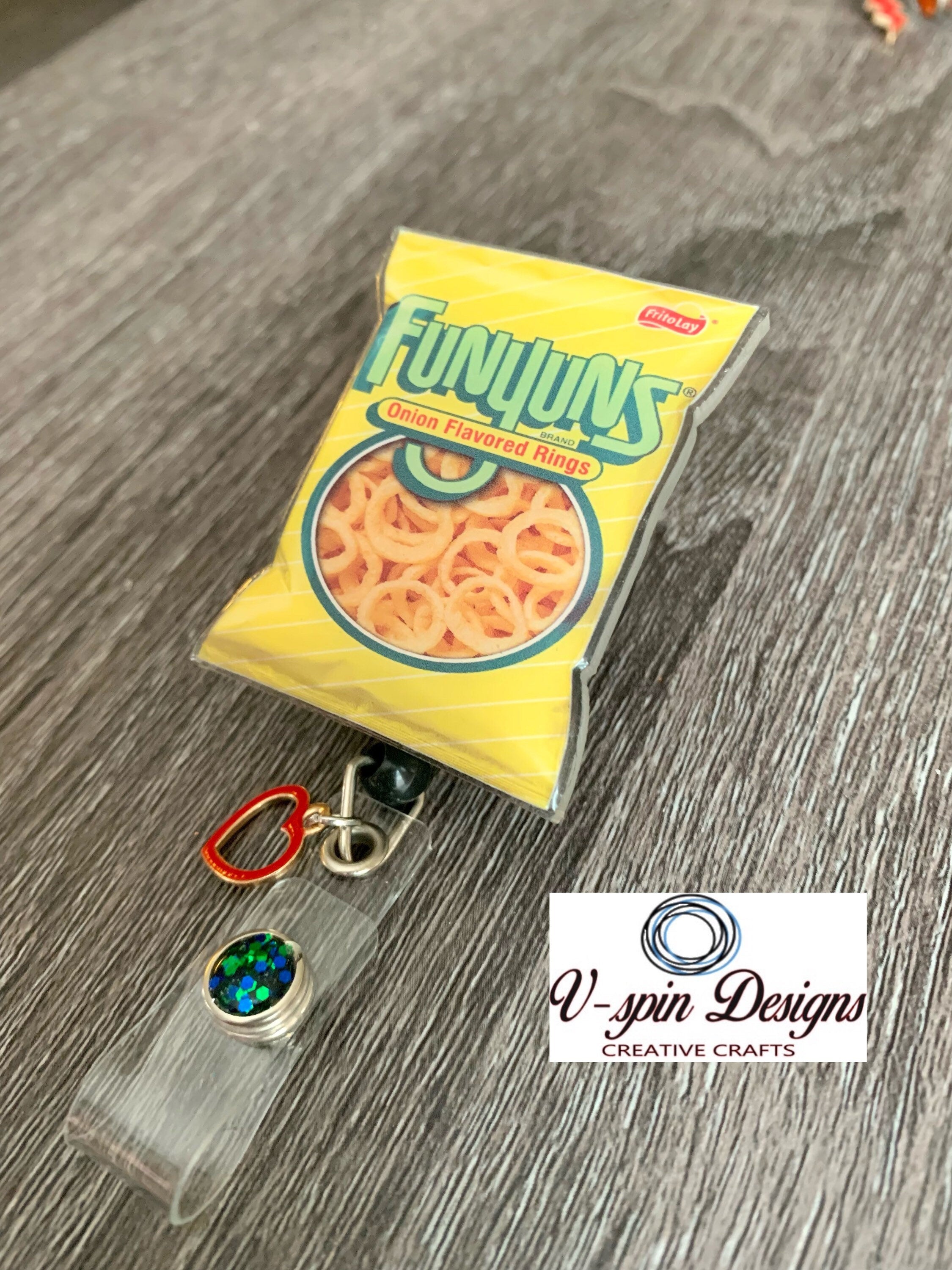 Chip bag retractable badge reel/ID holder/nurse/card holder/teachers/students/snacks