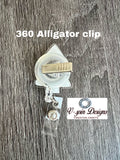 Christmas Tree Cake Badge Reel | 3D Holiday Retractable Acrylic ID Holder