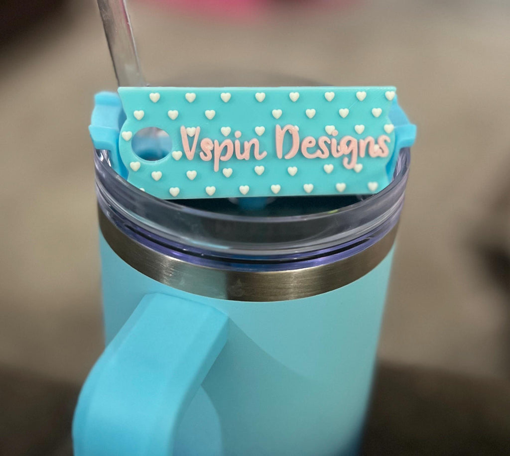 Custom Name Plate 40oz Tumbler Topper | Personalized 3D Printed Cup Lid Accessory