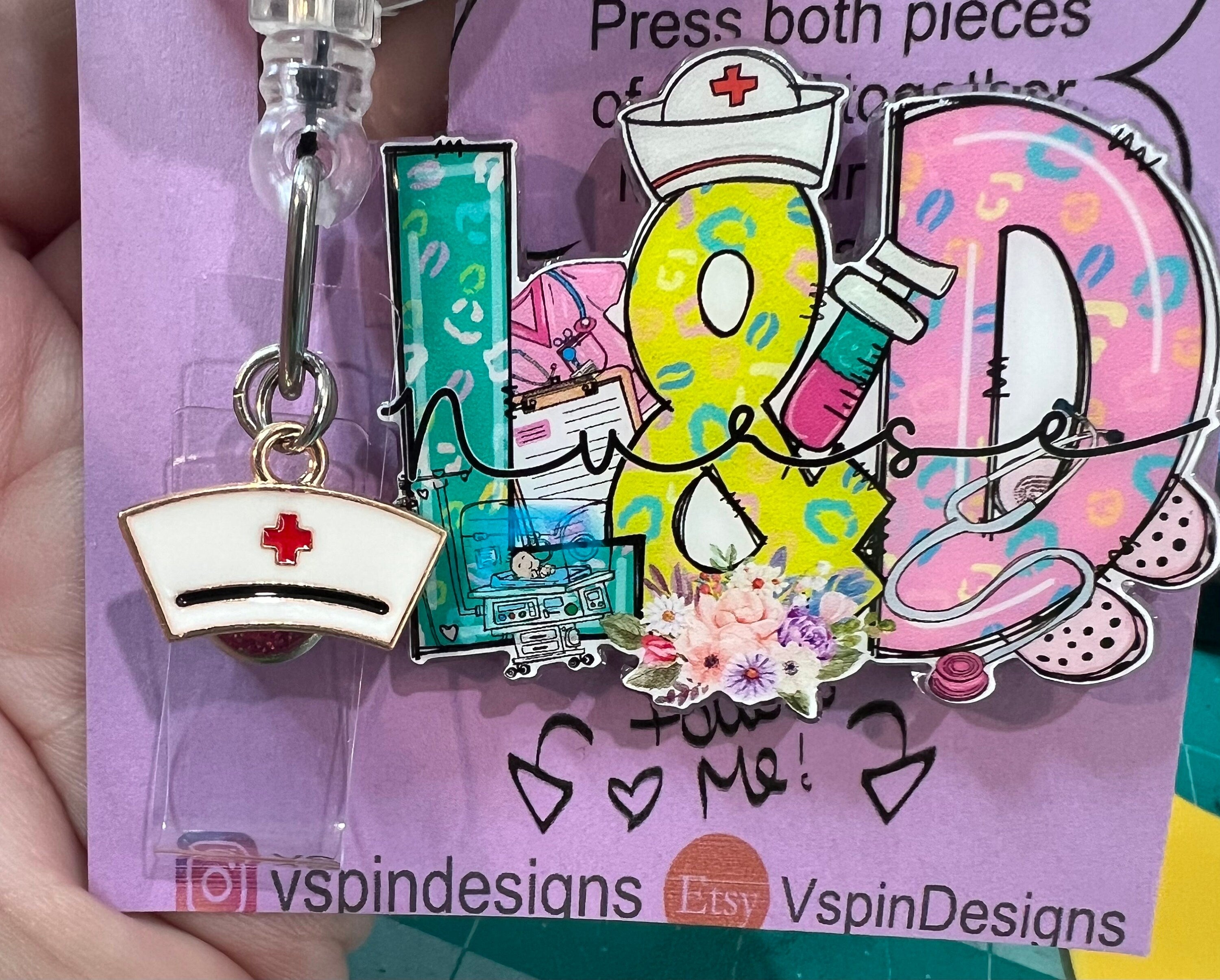 Labor & Delivery Nurse Badge Reel | Retractable Acrylic ID Holder