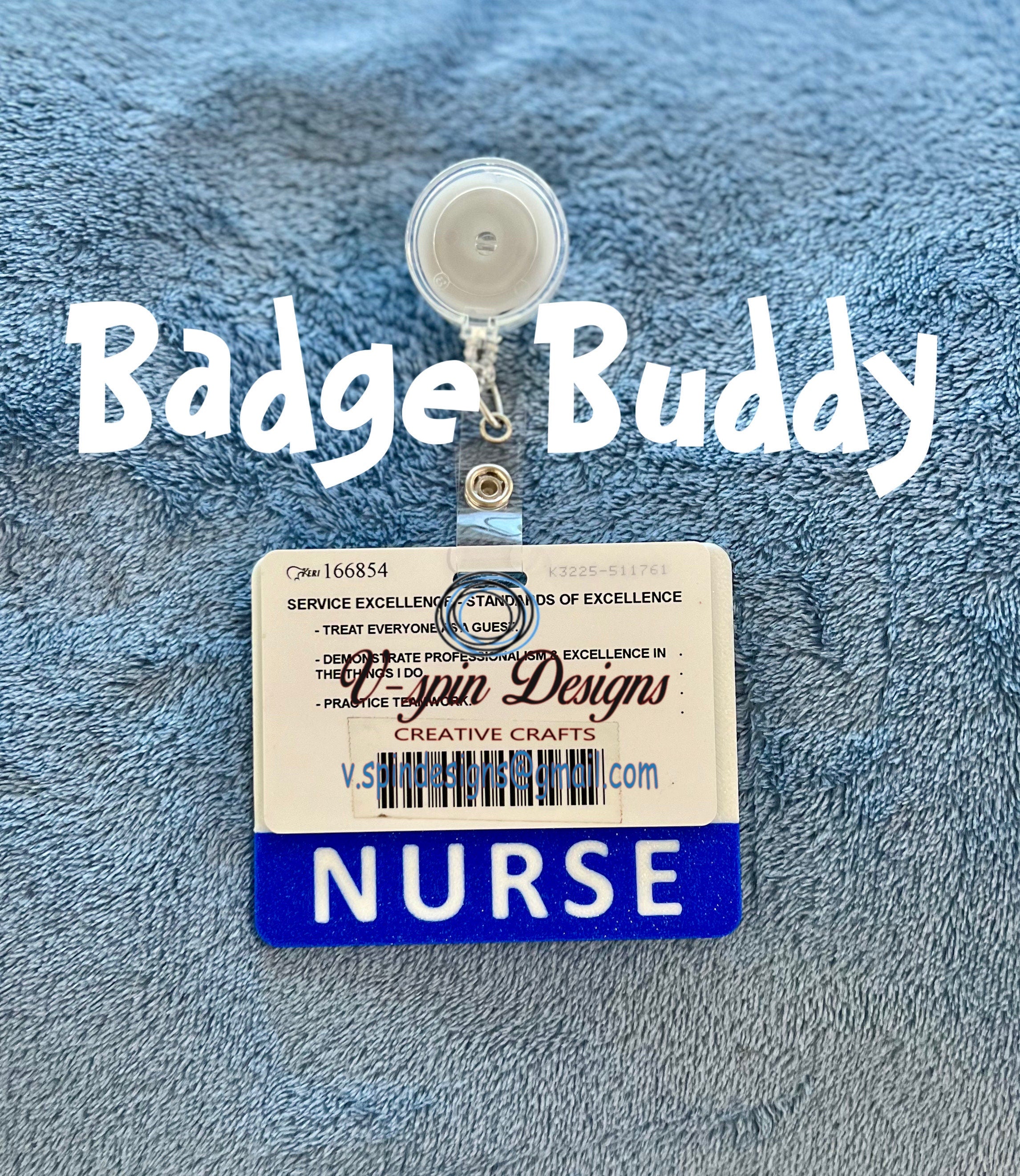 Personalized Nurse Badge Buddy: 3D Printed Honeycomb Design
