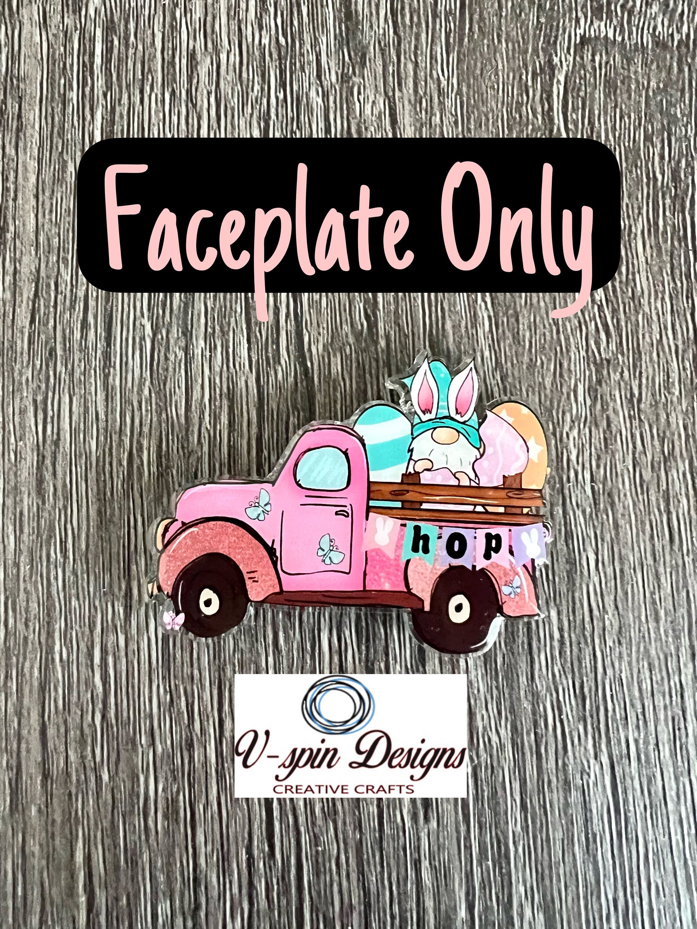 Bunny Gnome truck badge reel/ID Holder/card holders for nurses/teachers/students/Easter