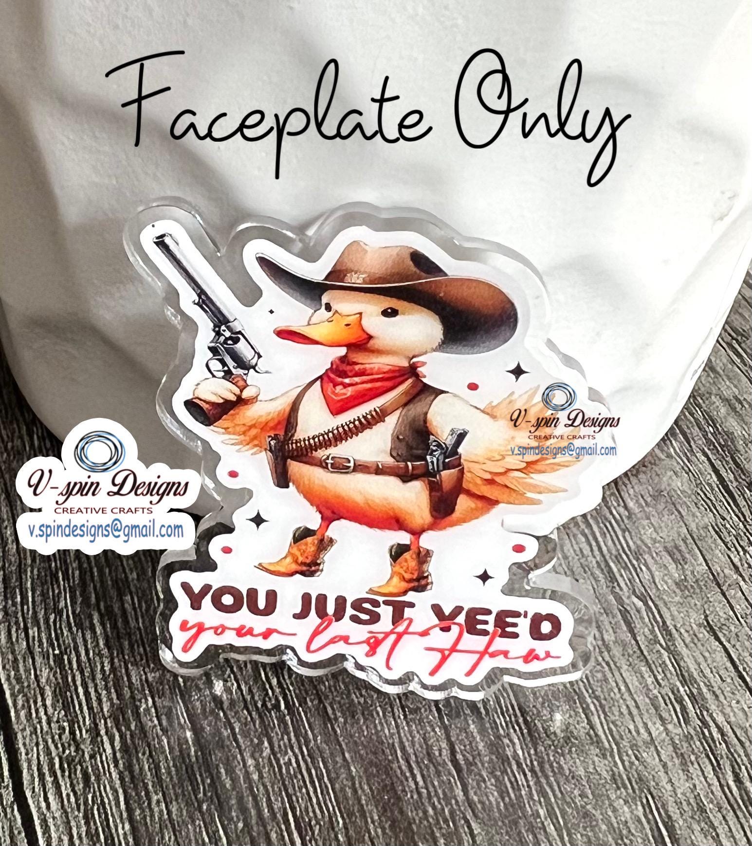 Cowboy Duck Badge reel/western badge reels