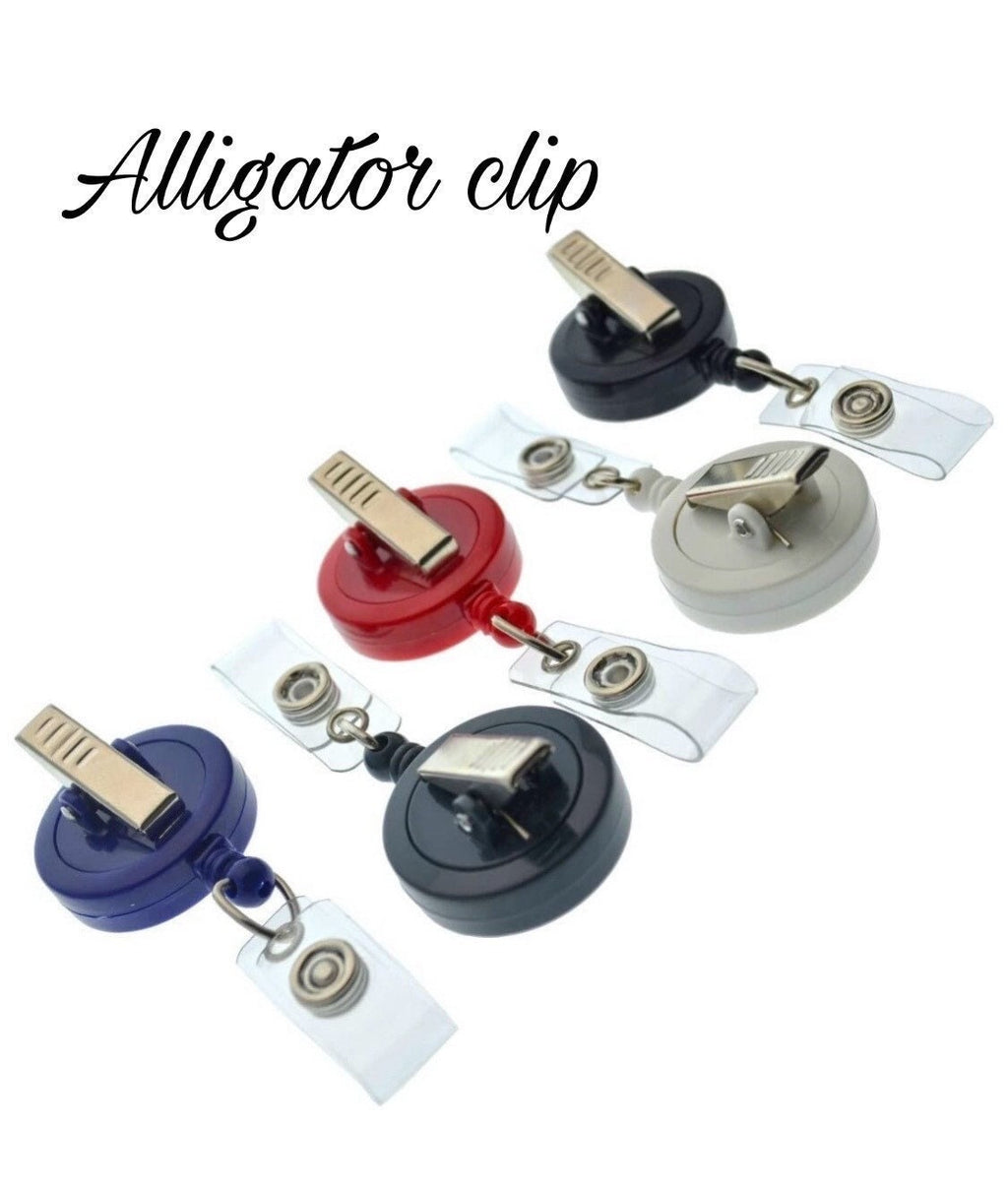 Gnome Cow Badge Reel | Retractable Acrylic ID Holder