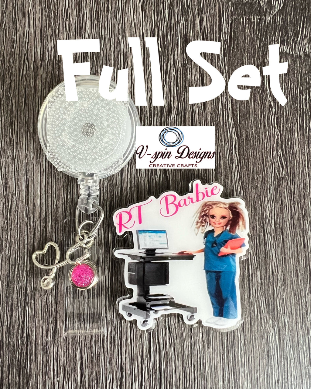 RT Badge Reel: Funny Respiratory Therapist Acrylic ID Holder