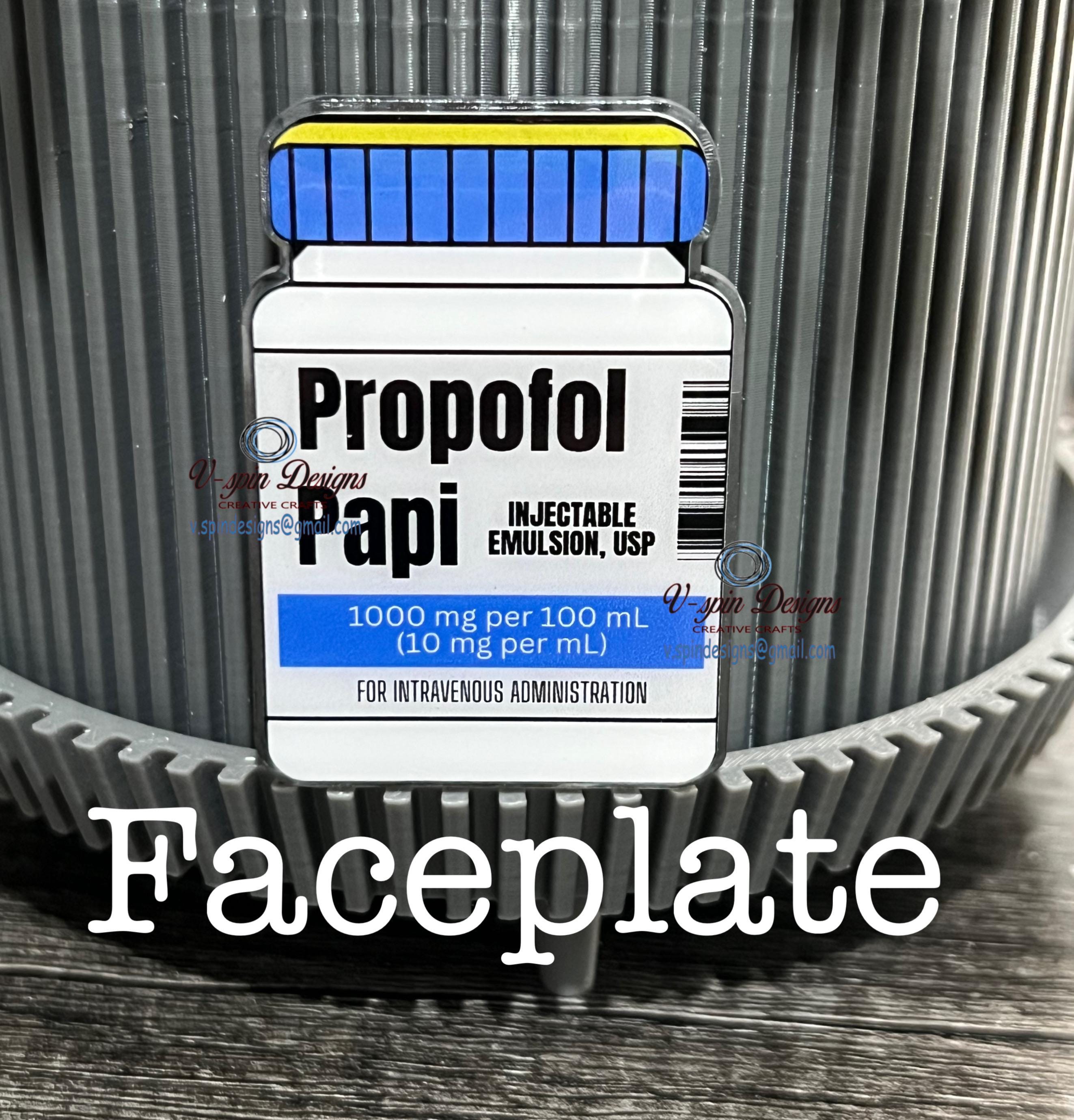 Propofol Papi/Princess Vial Badge reel/ID Holder card holder/nurse/funny badge reels