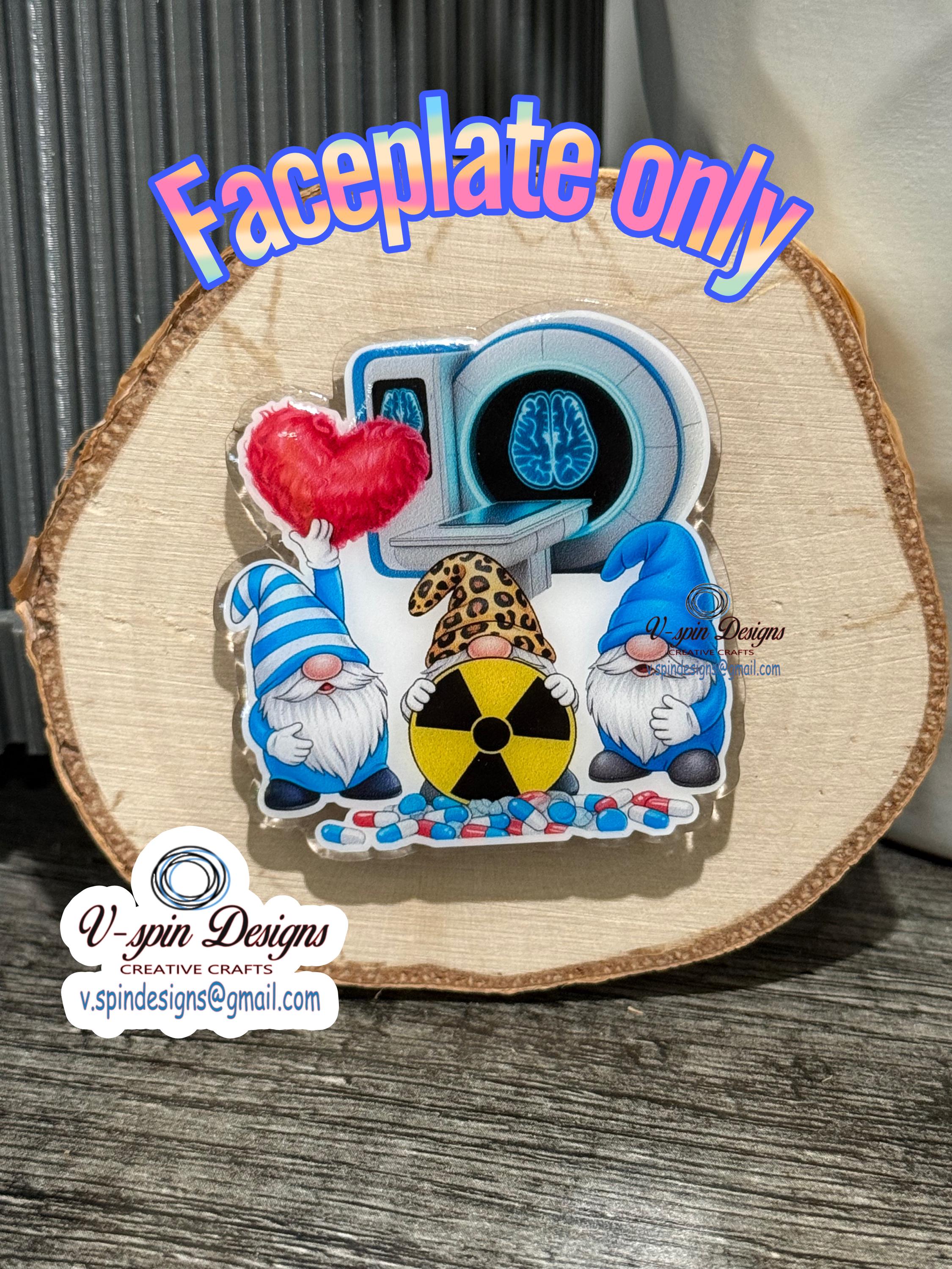Radiology Gnomes Badge Reel | Retractable Acrylic ID Holder
