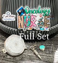 Oncology Nurse Badge Reel | Retractable Acrylic ID Holder for Cancer Care