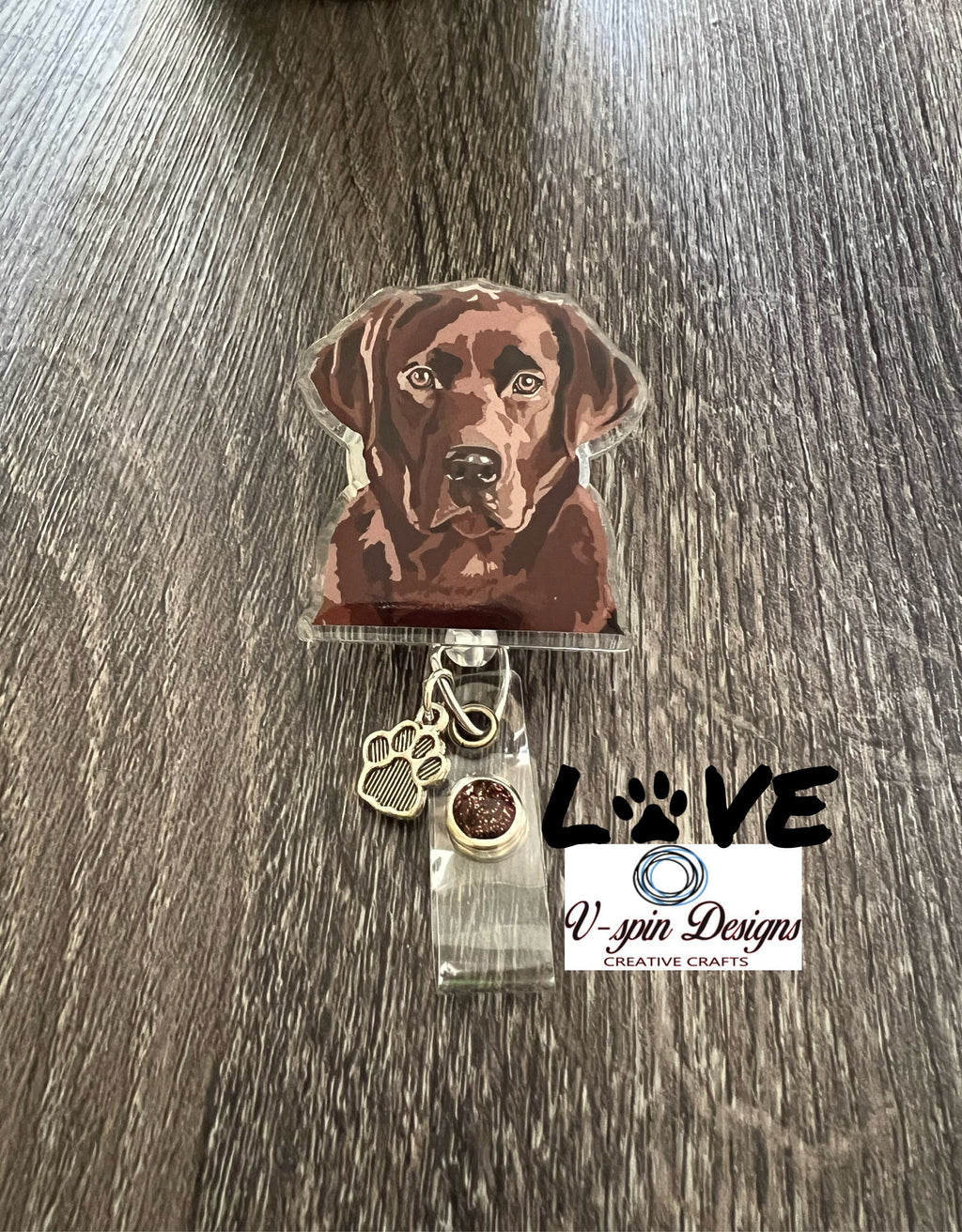 Labrador dog Badge reel/ID Holder card holder/nurse/teachers/dog badge reels