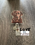 Labrador dog Badge reel/ID Holder card holder/nurse/teachers/dog badge reels