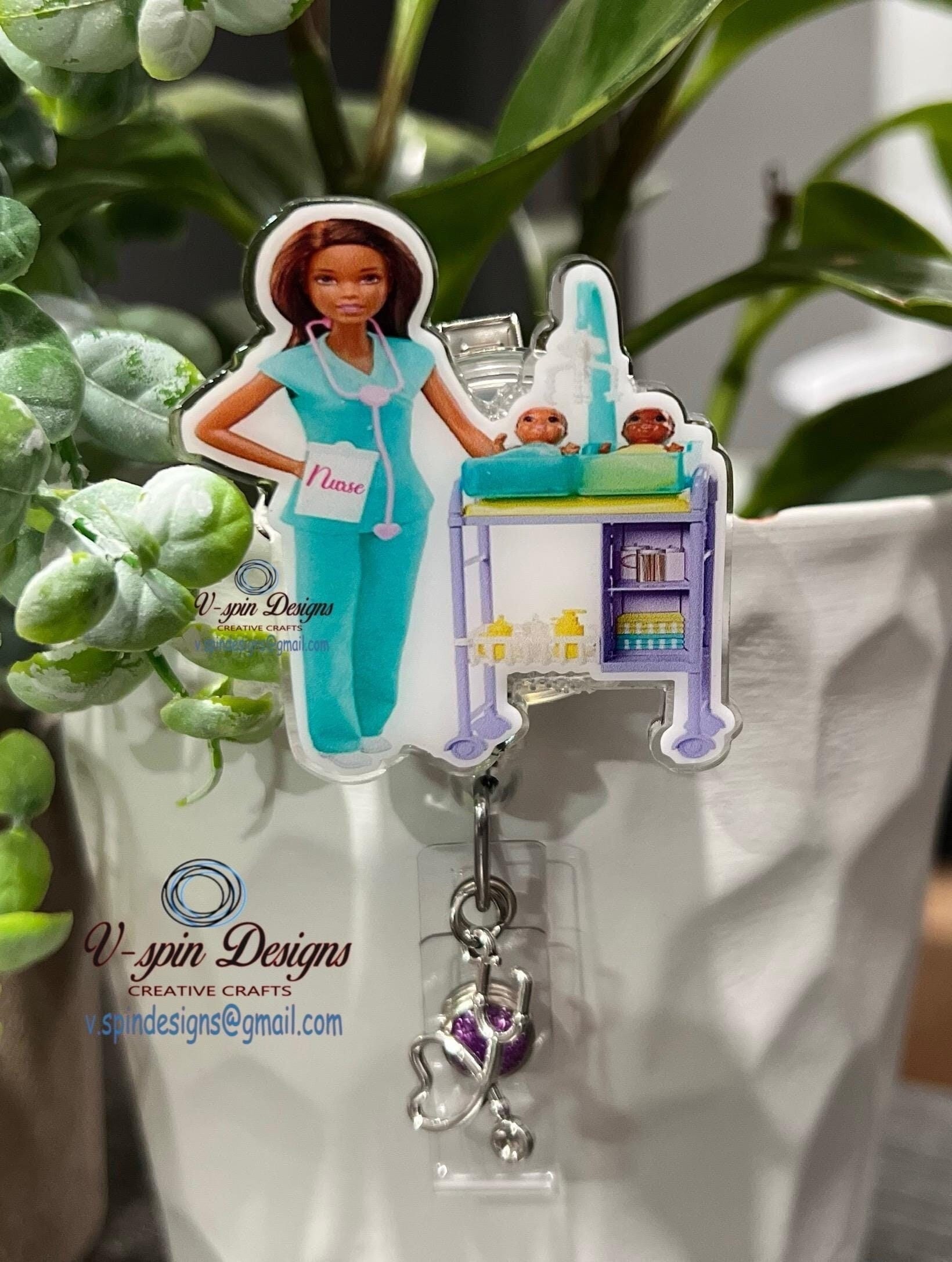 Labor and Delivery Nurse badge reel/ID Holder card holder/nurse/teachers/L&D badge reels
