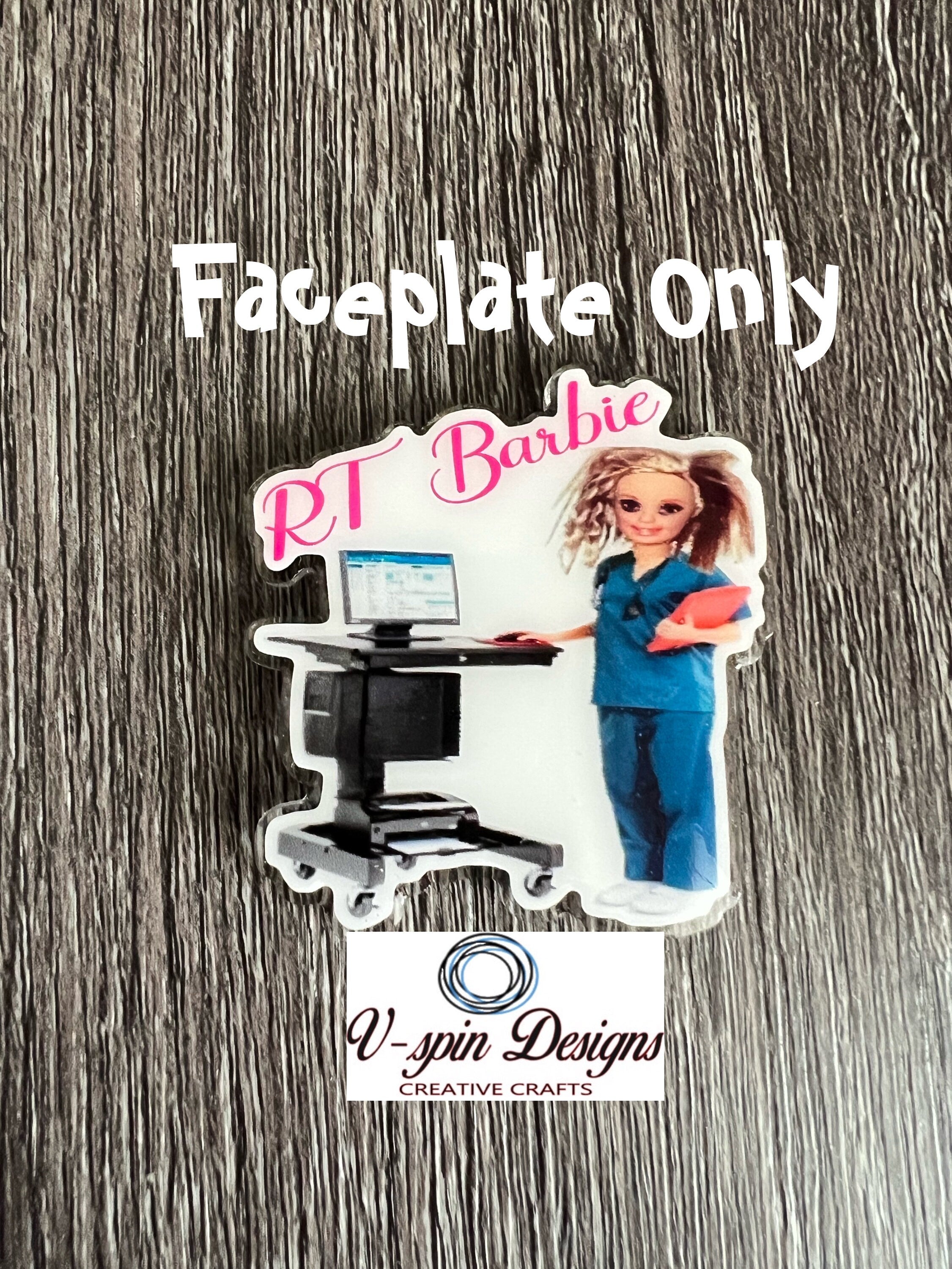 RT Badge Reel: Funny Respiratory Therapist Acrylic ID Holder