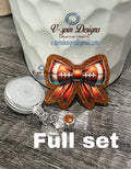 Football Bow badge reel
