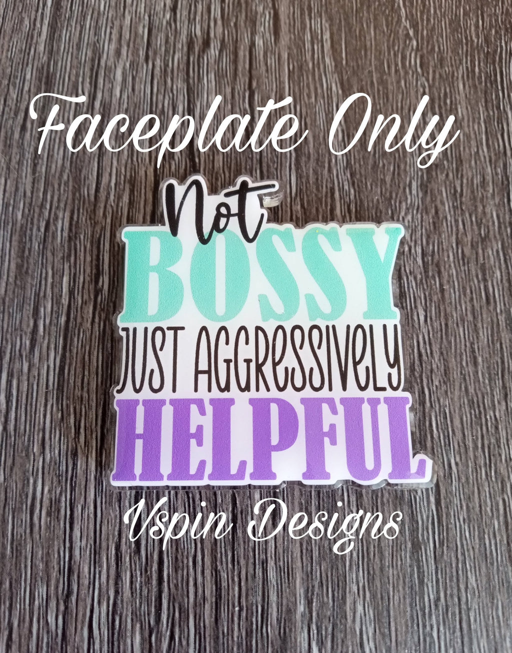 Not Bossy Badge reel/ID Holder card holder/nurse/teachers/fun/silly/funny badge reels