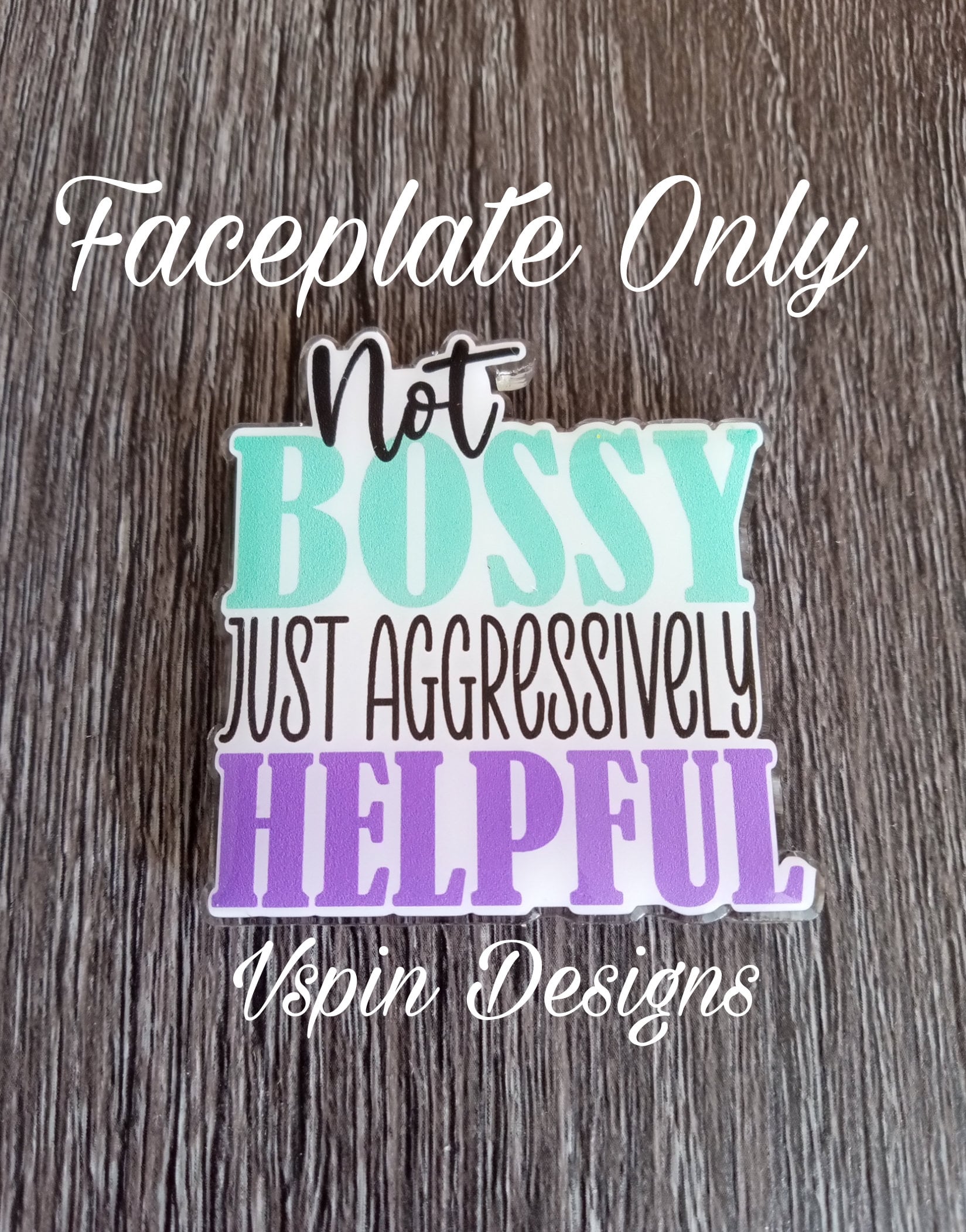 Not Bossy Badge reel/ID Holder card holder/nurse/teachers/fun/silly/funny badge reels