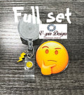 Thinking Emoji, Badge reel/ID Holder card holder/nurse/teachers/fun/silly badge reels