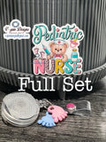 Pediatric Nurse Badge Reel | Retractable Acrylic ID Holder