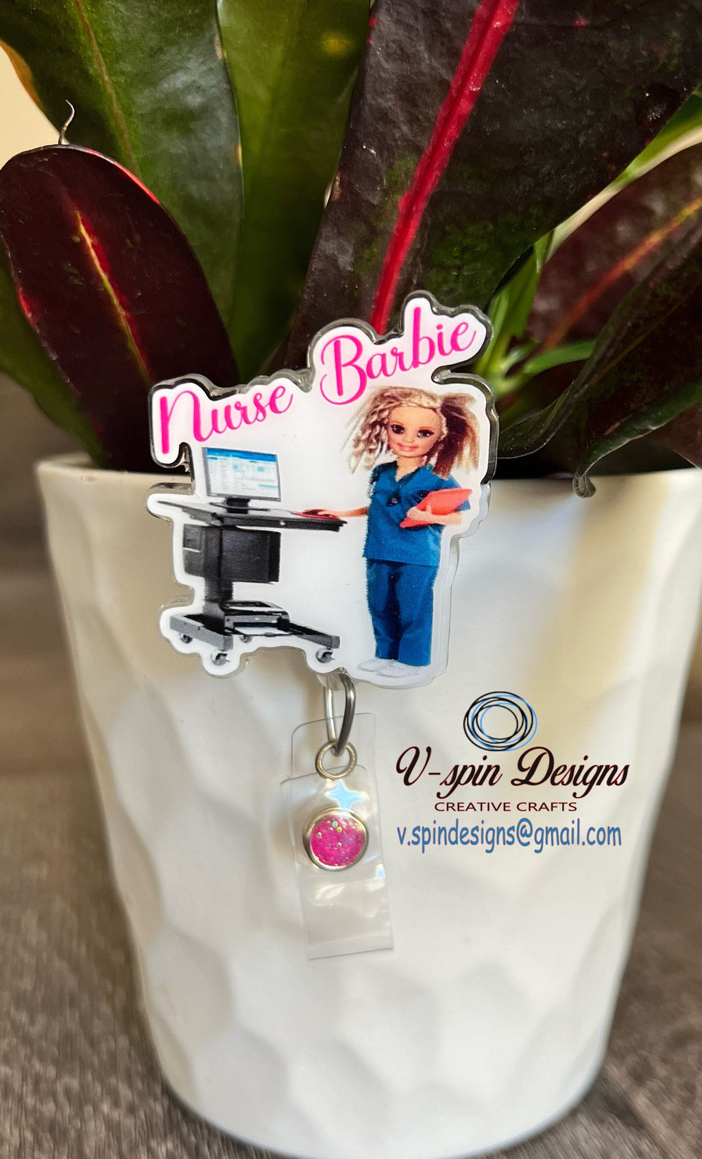 Nurse Badge reel/ID Holder card holder/nurse/teachers/fun/silly