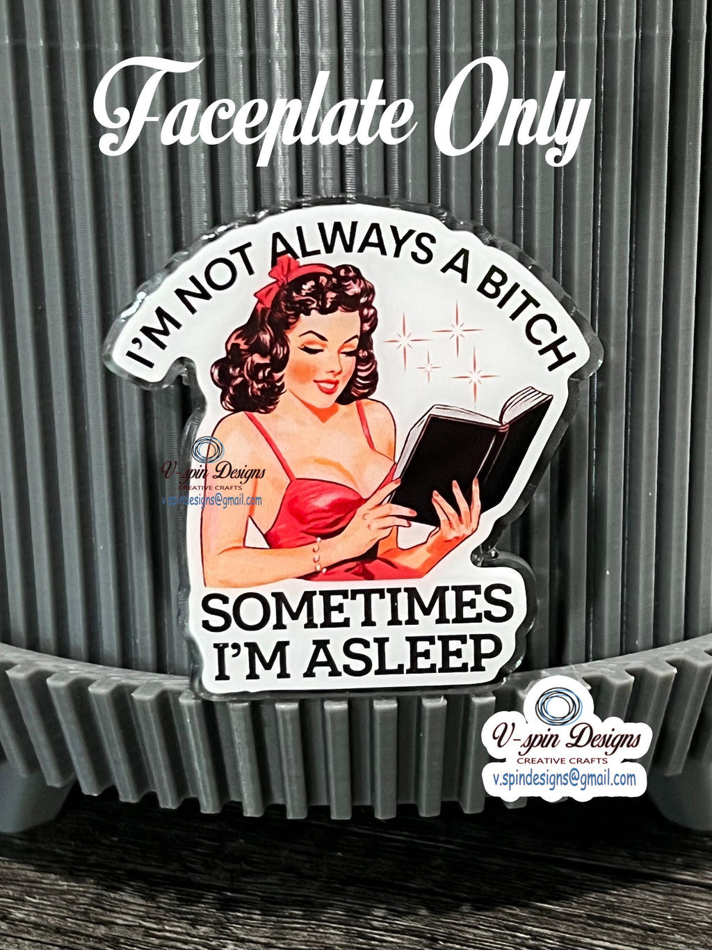 Funny Sarcastic Badge Reel: "I'm Not Always A Bitch" Retractable ID Holder