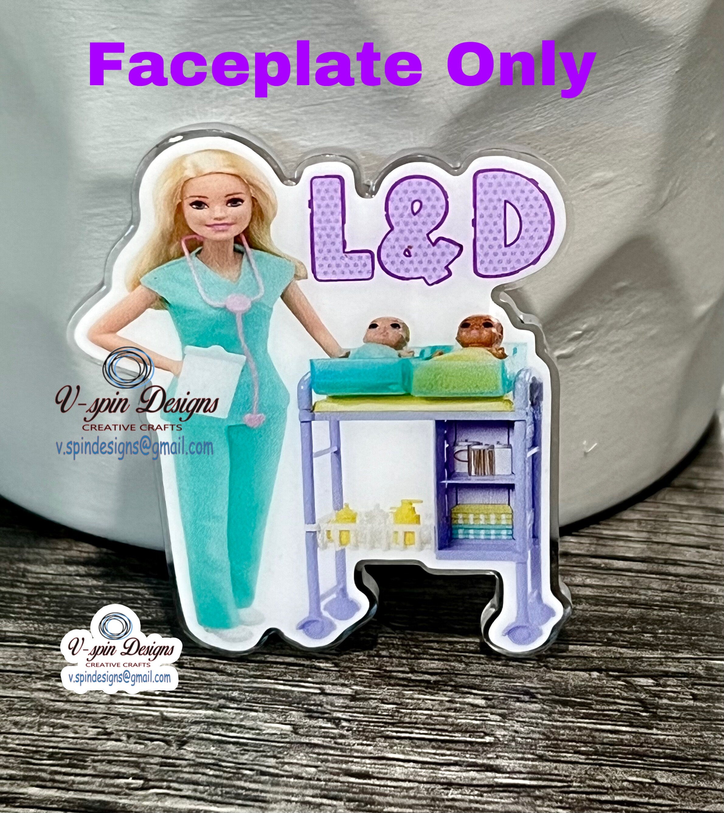 Labor & Delivery Nurse Badge Reel | Retractable Acrylic ID Holder