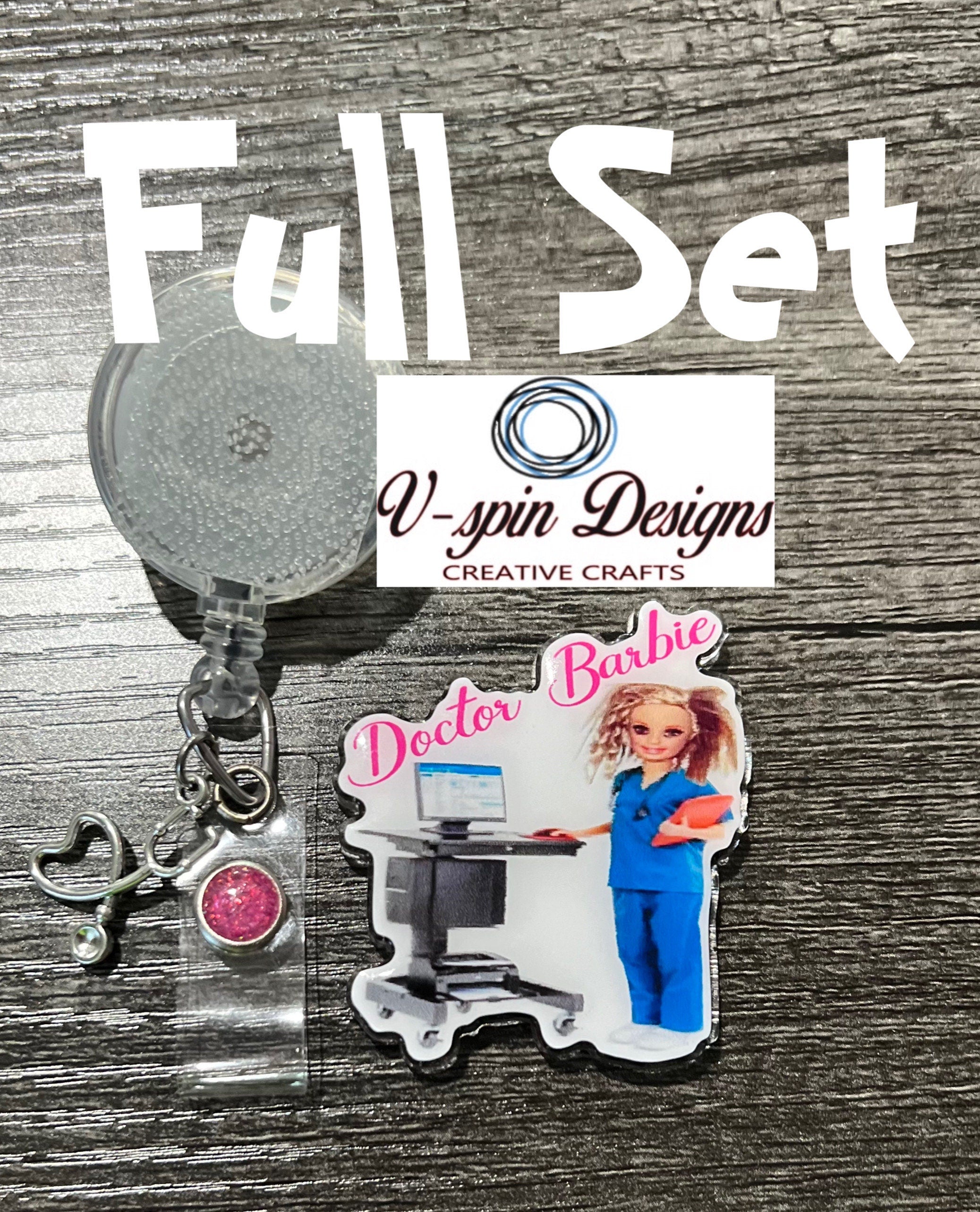 Doctor Badge Reel: Funny Acrylic Retractable ID Holder