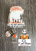 Nightmare Before Christmas Badge Reel: Acrylic ID Holder/badge reels/nurse badge reels/gift for nurses