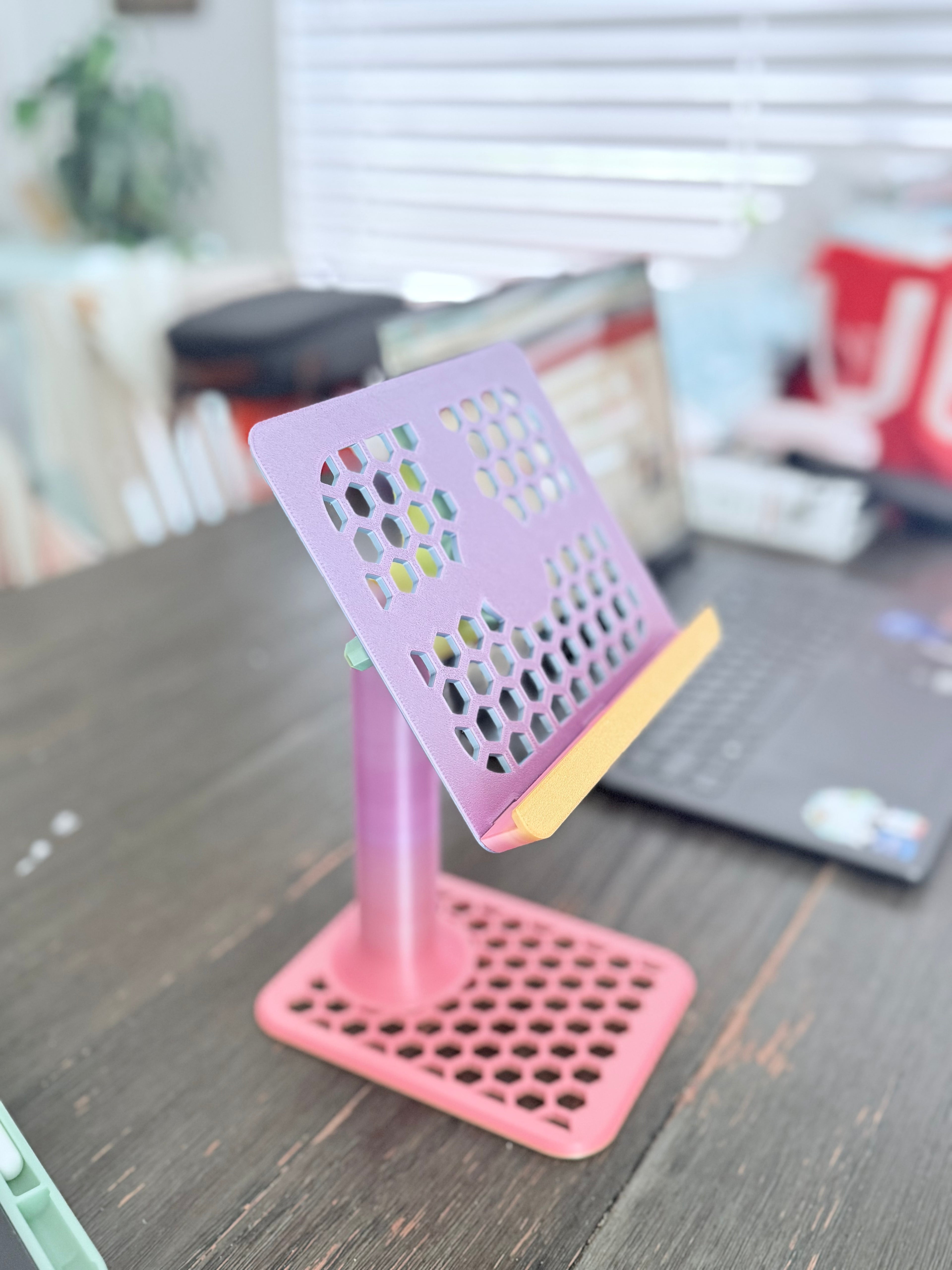 Ergonomic iPad Stand – Adjustable Tablet Holder for School, Home & Office