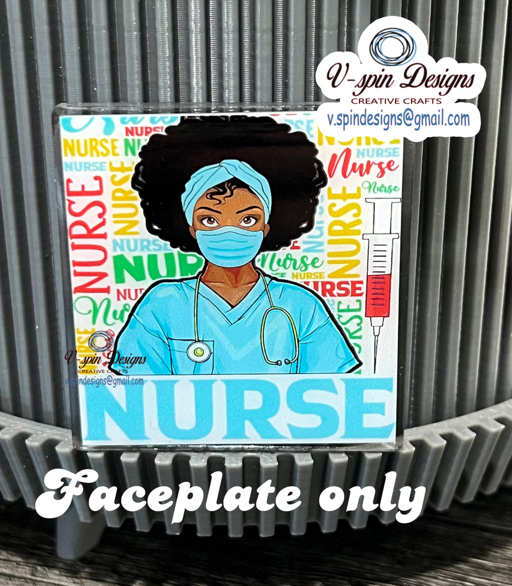 Nurse Badge Reel: Interchangeable Acrylic Retractable ID Holder
