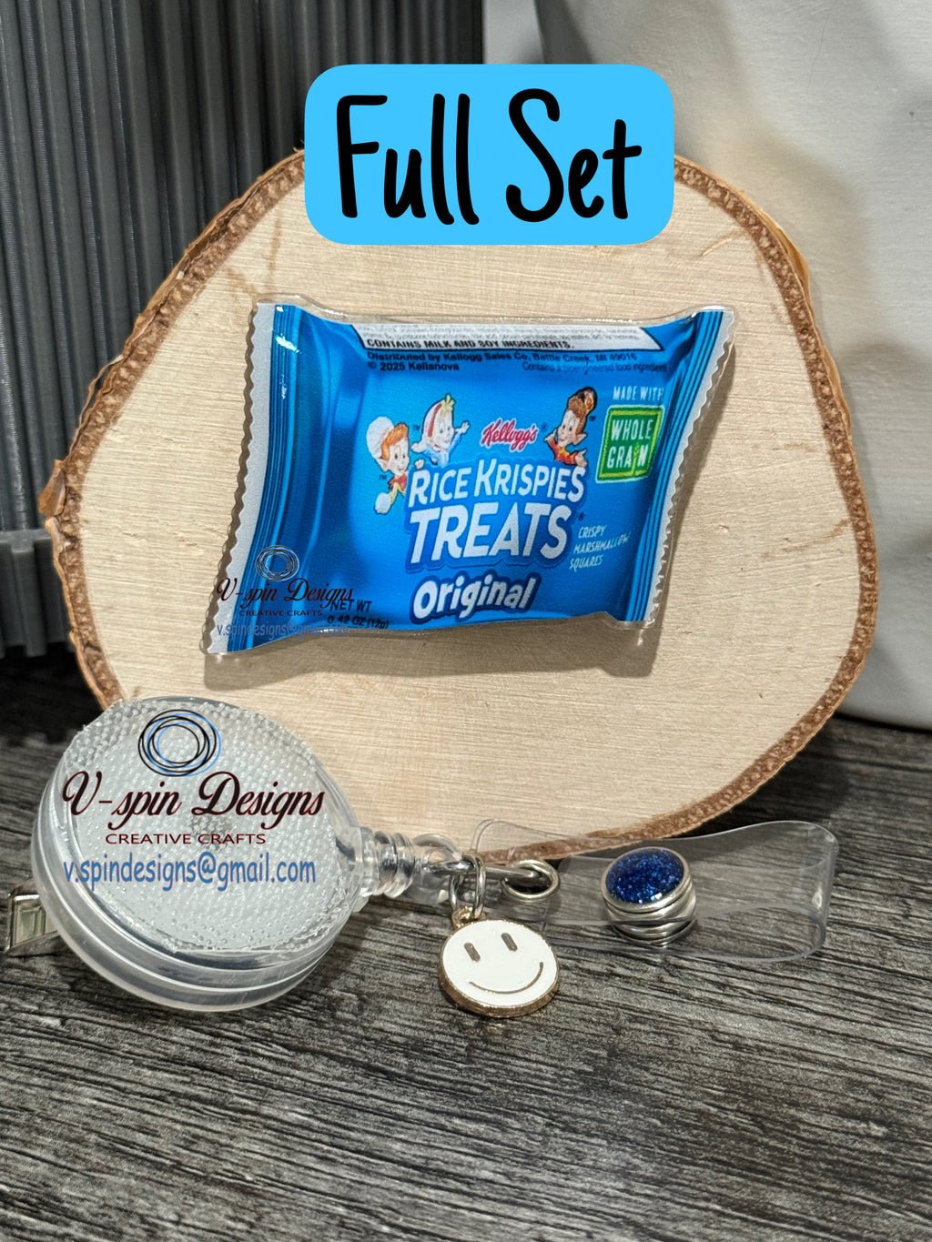 Rice Krispies Treats Badge Reel | Funny Nurse Badge Reel | Food Badge Reel
