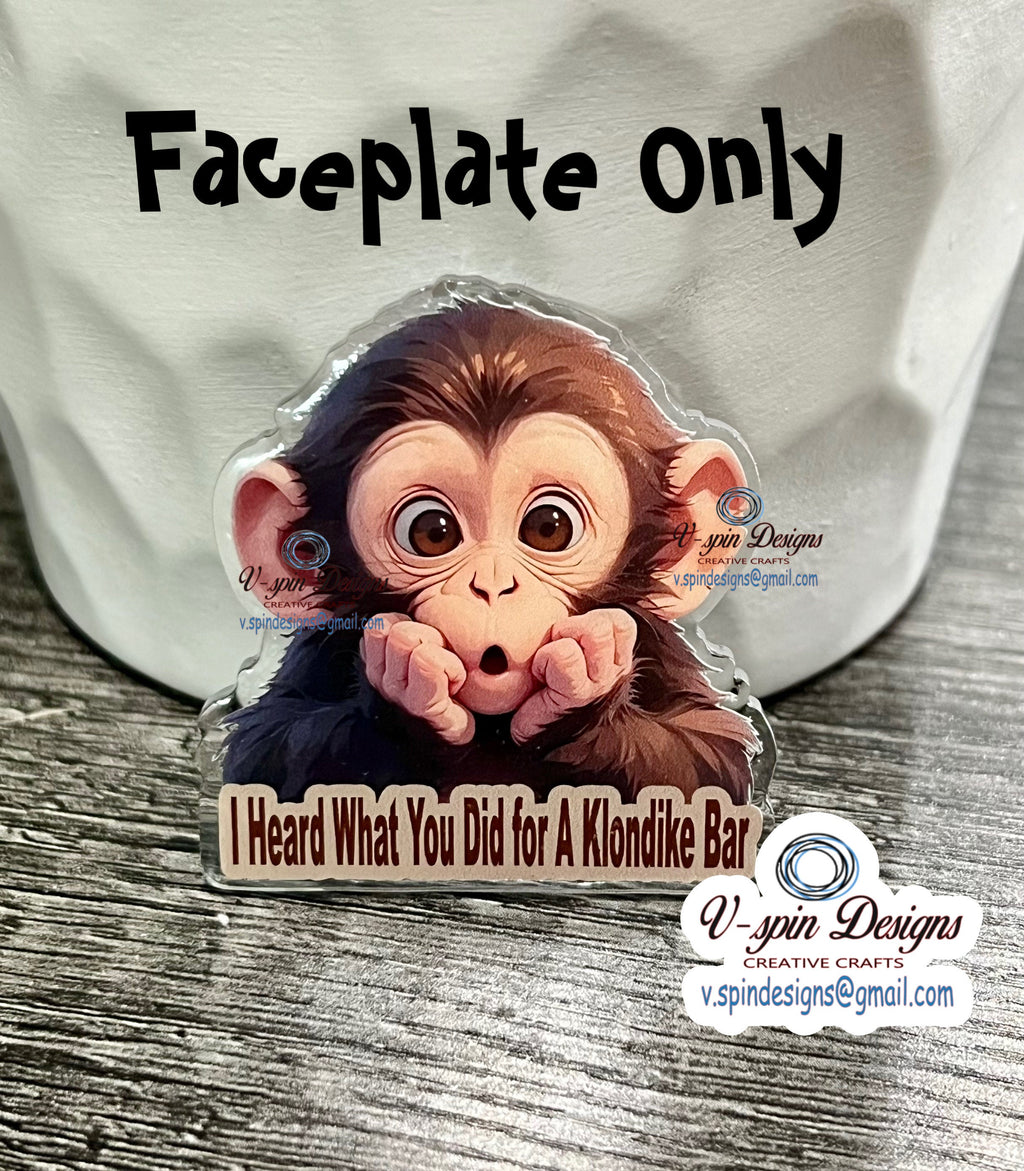 Klondike Monkey Badge reel/ID Holder card holder/nurse/teachers/fun/silly/funny badge reels