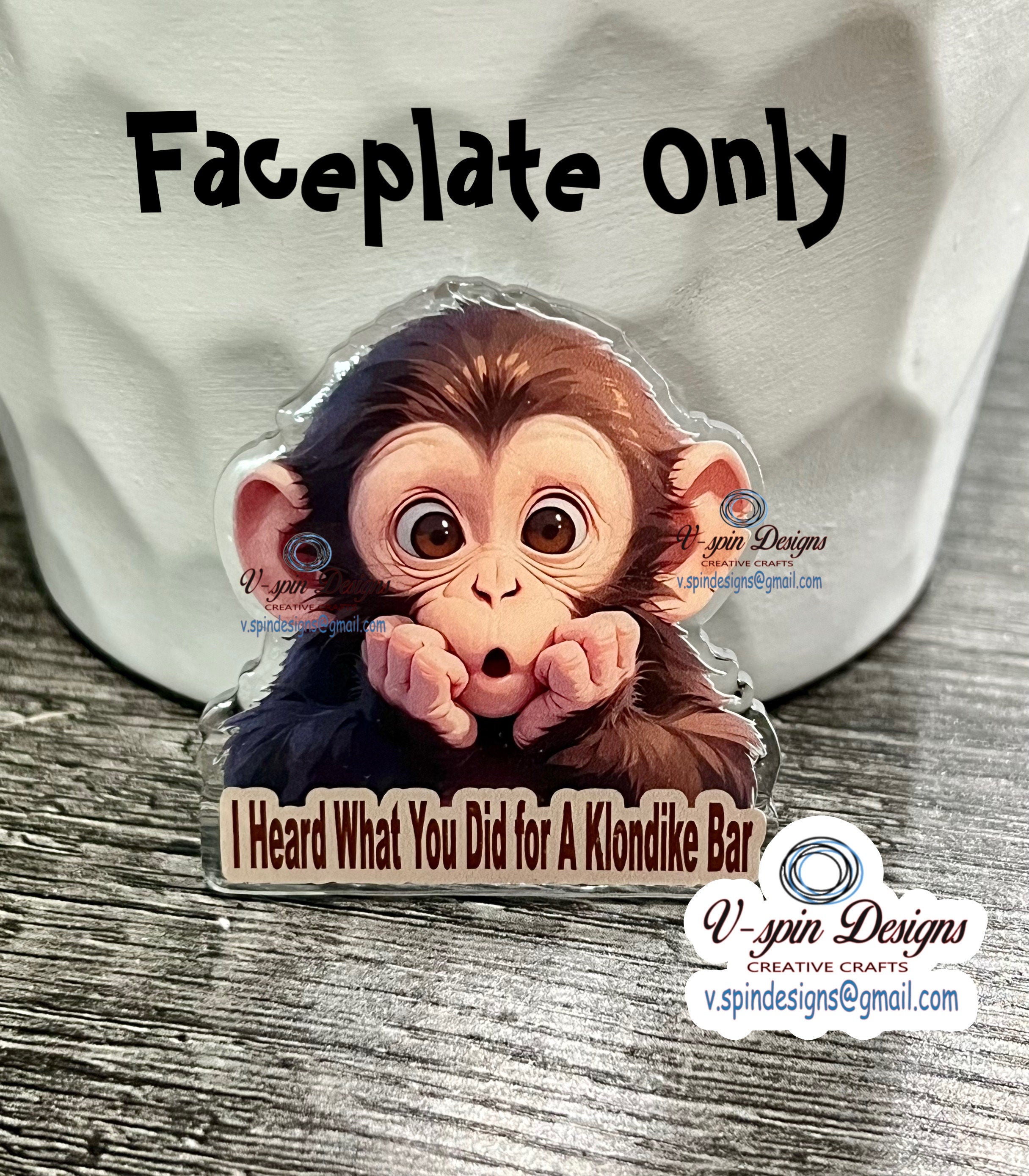 Klondike Monkey Badge reel/ID Holder card holder/nurse/teachers/fun/silly/funny badge reels