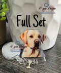 Golden Labrador Retriever Badge Reel | Retractable Acrylic ID Holder for Dog Lovers