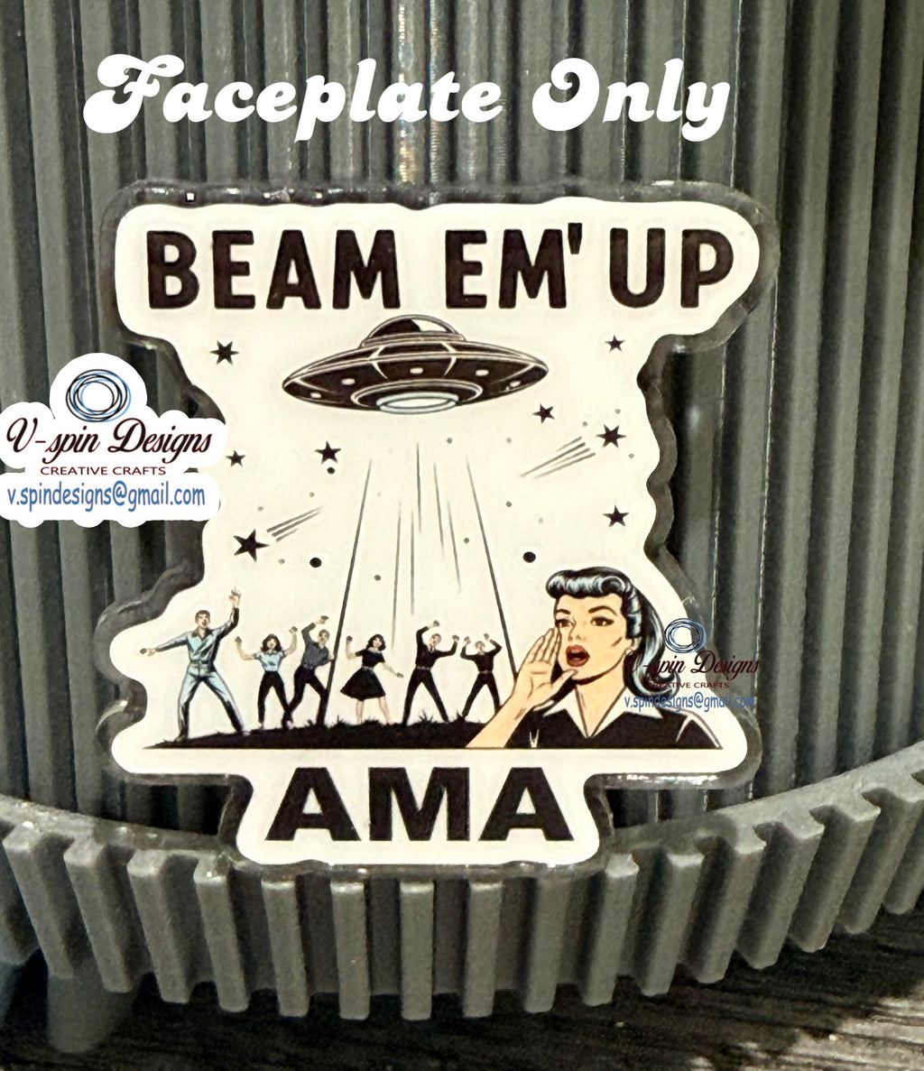 Funny AMA badge reel for nurses or medical staff.