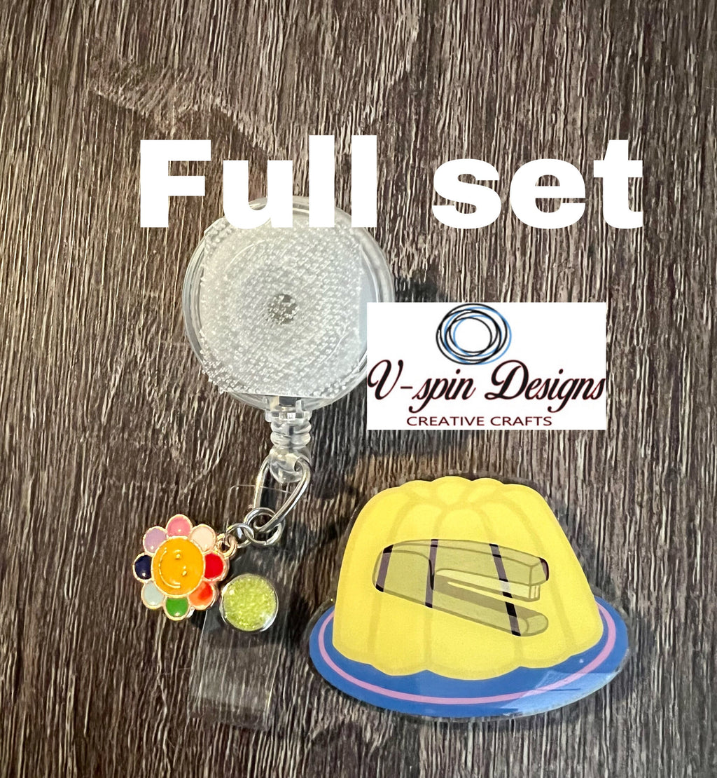 Jello mold fun badge reel/ID Holders/nurses/students/office