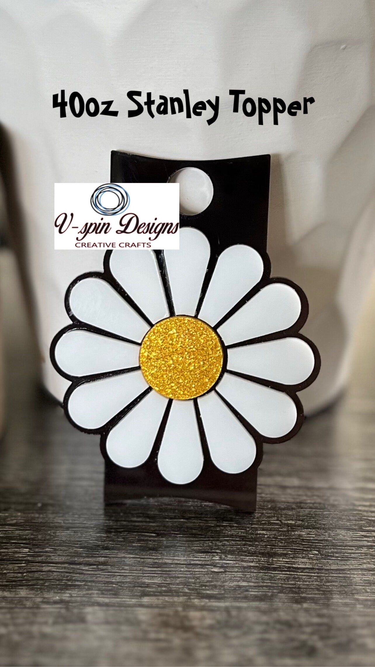 Daisy Tumbler Tag | Stanley Cup Topper for 20oz, 30oz & 40oz
