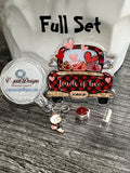 "Loads of Love" Valentine Truck Badge Reel | Retractable Acrylic ID Holder