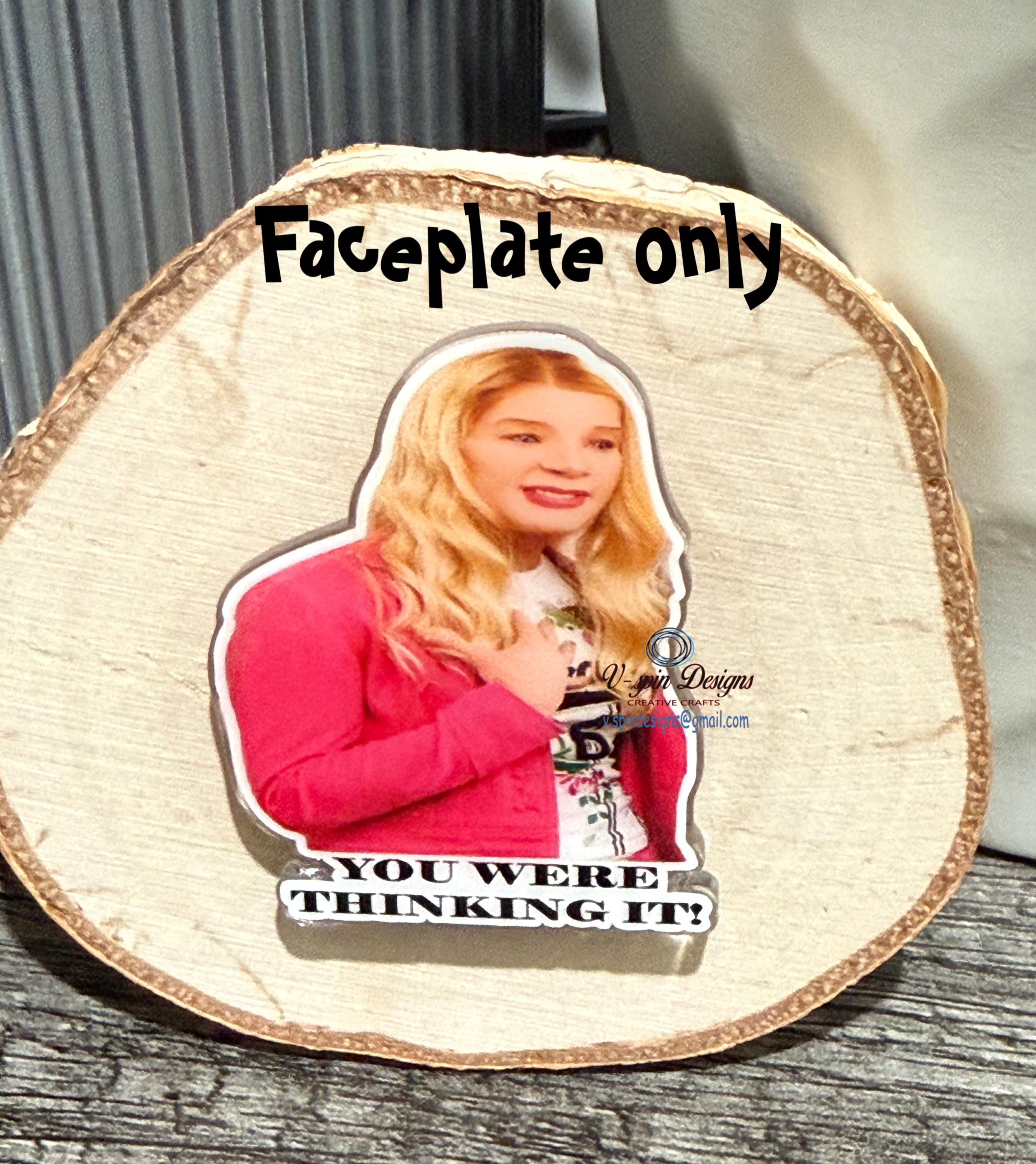 "You Said It" / "You Were Thinking It" Badge Reel | Funny Retractable Acrylic ID Holder