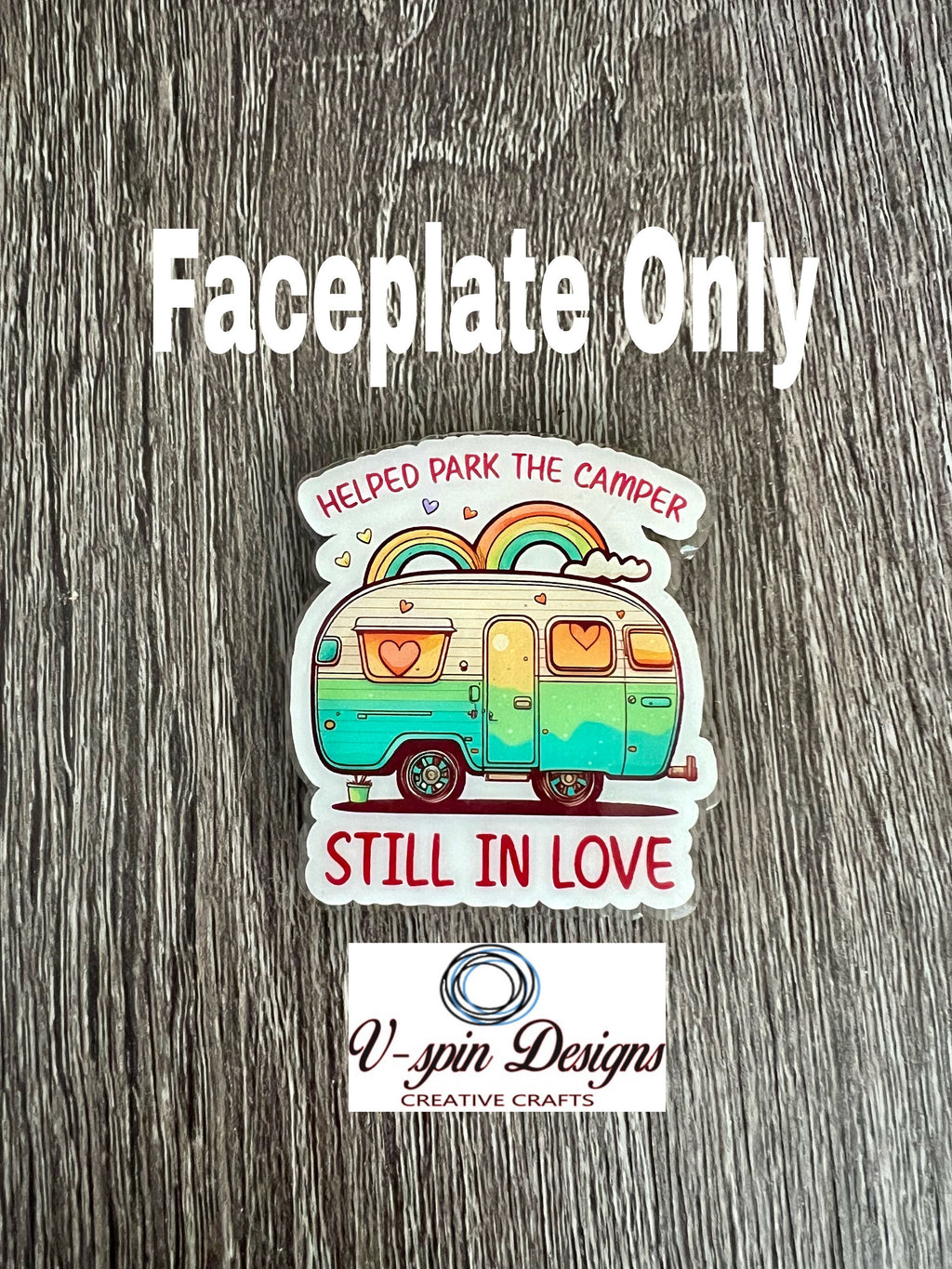 Funny Camping Badge Reel: "Helped Park The Camper" RV Humor, funny badge reels, camping badge reels, nurse badge reels