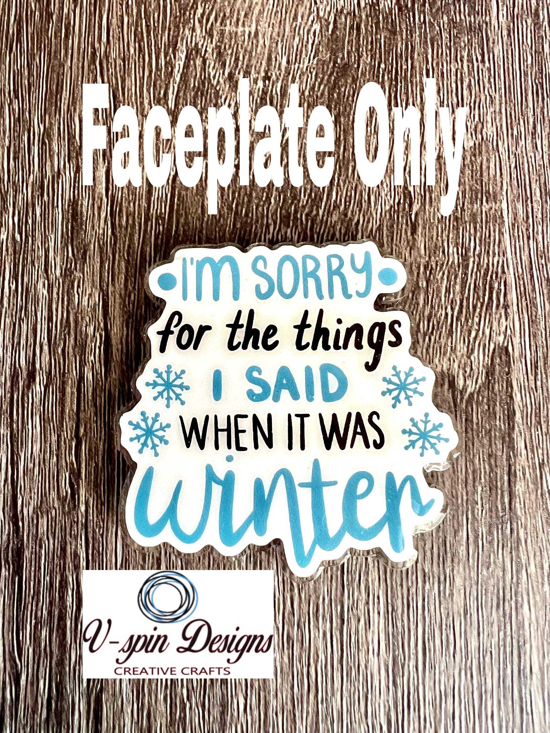 Funny “Sorry for what I said” badge reel/ID Holder/nurse badge reels/gift for teachers/funny badge reels